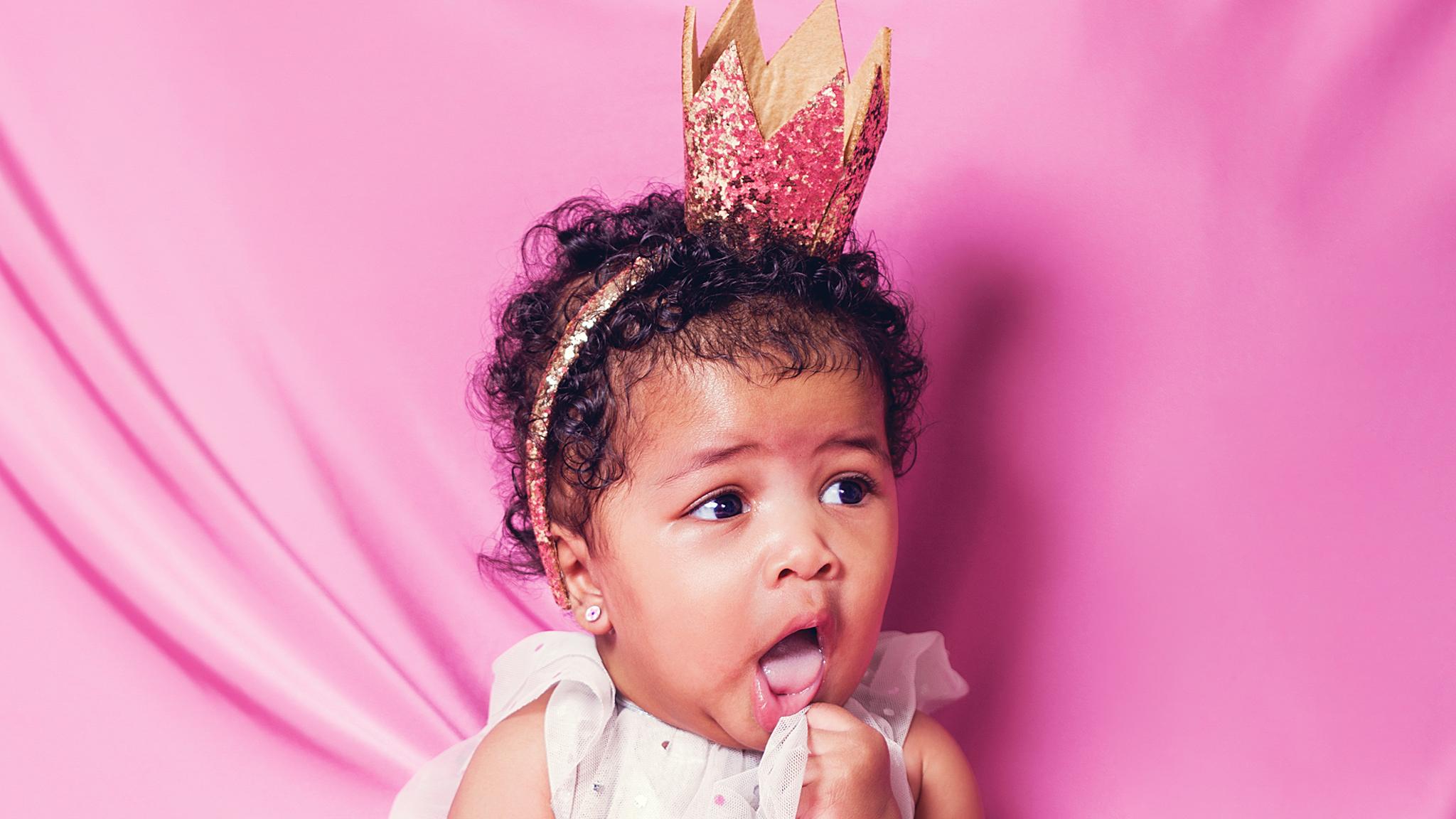 Baby with a crown