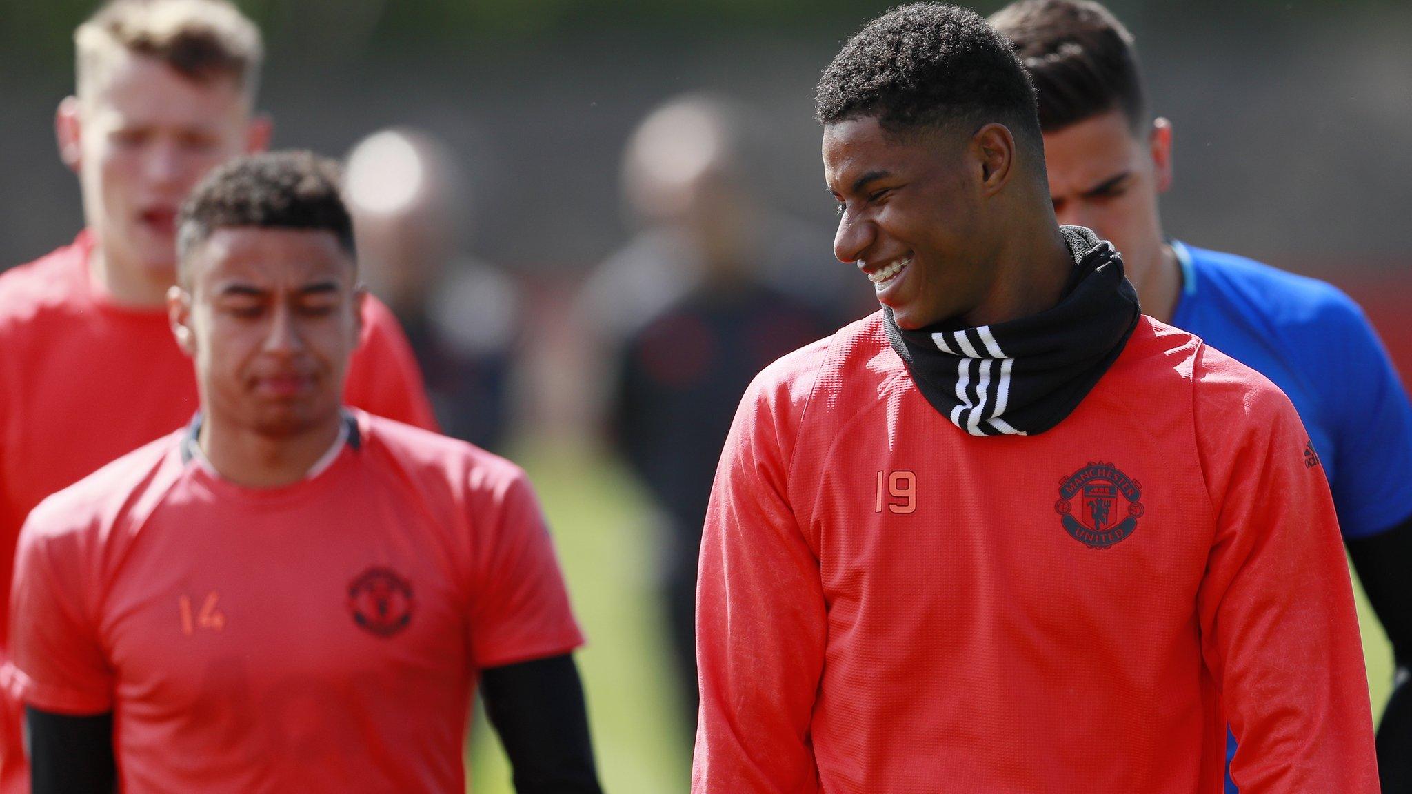 Jesse Lingard (left) and Marcus Rashford