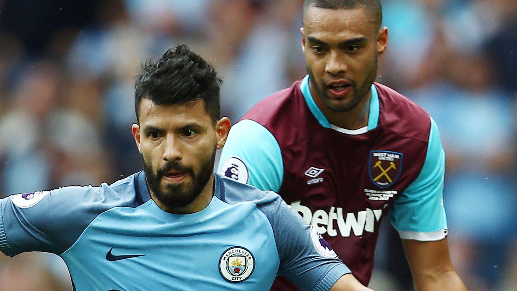 Sergio Aguero and Winston Reid