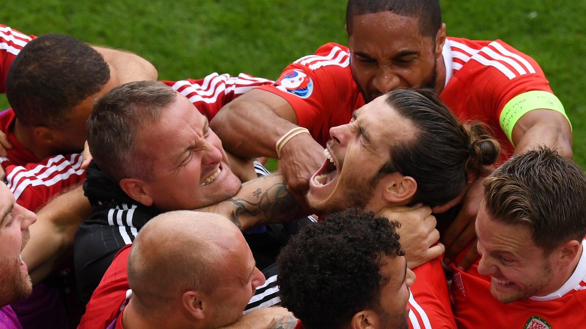 Gareth Bale celebrates