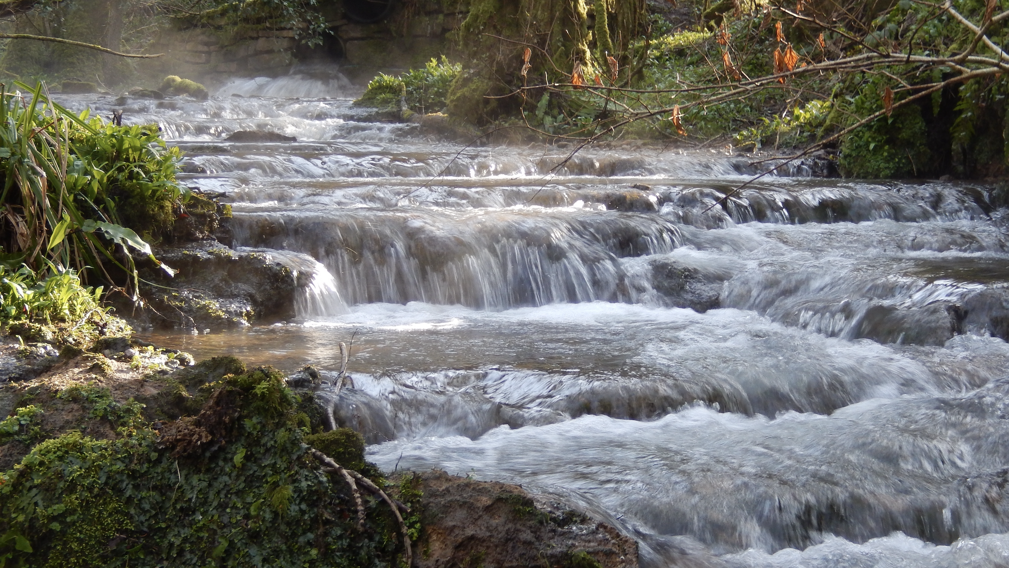 The waterfalls at Slade Brook