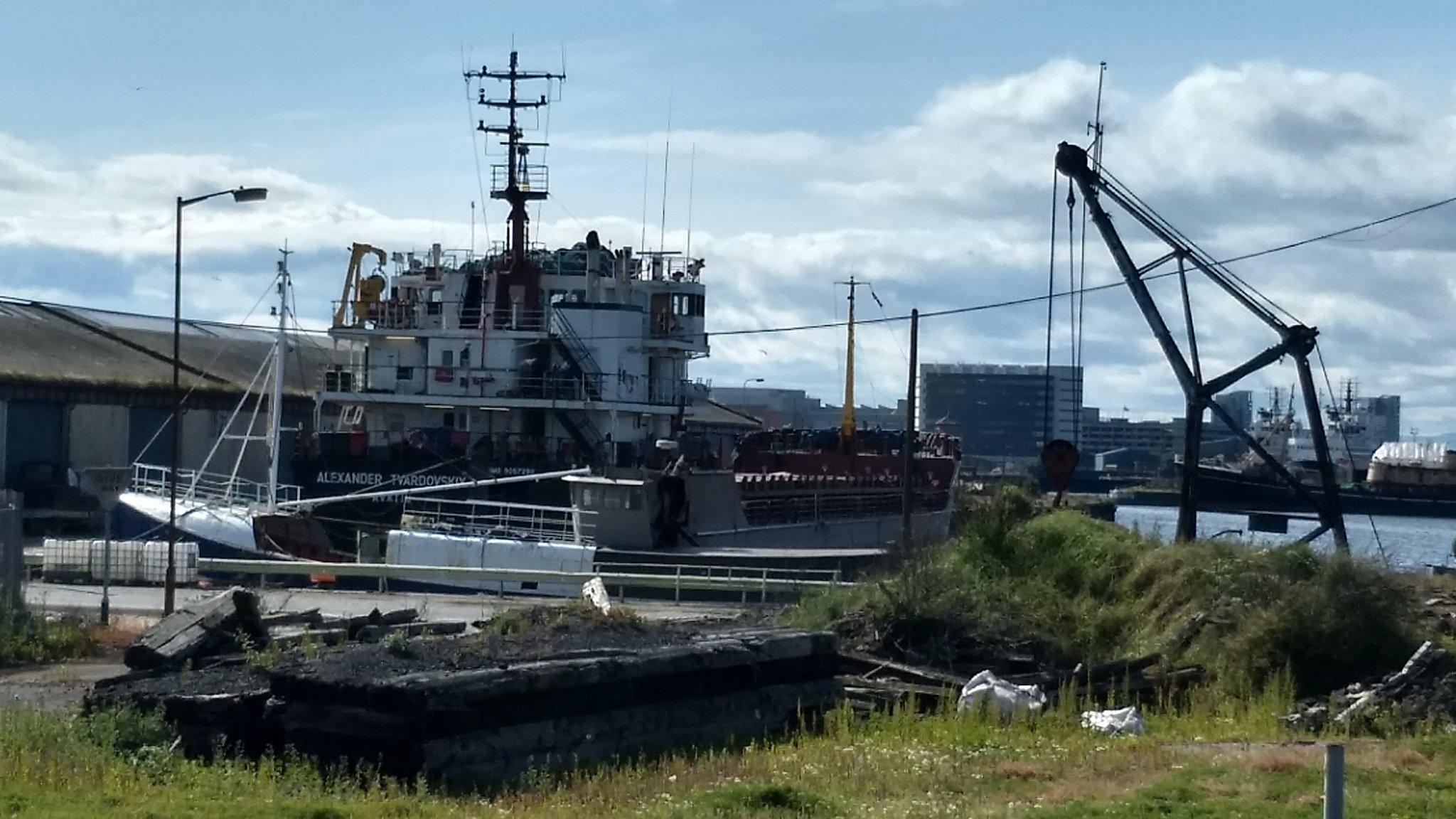 The Alexander Tvardovskiy in the Port of Leith