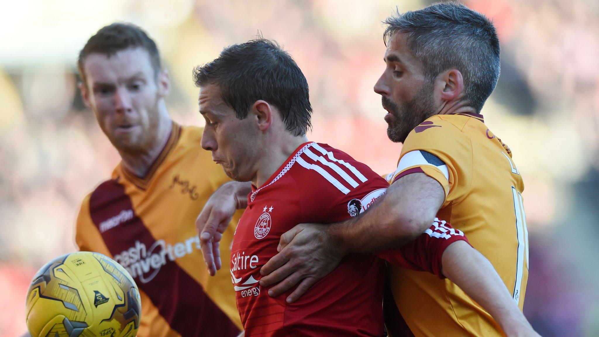 Aberdeen and Motherwell drew 1-1 at Pittodrie