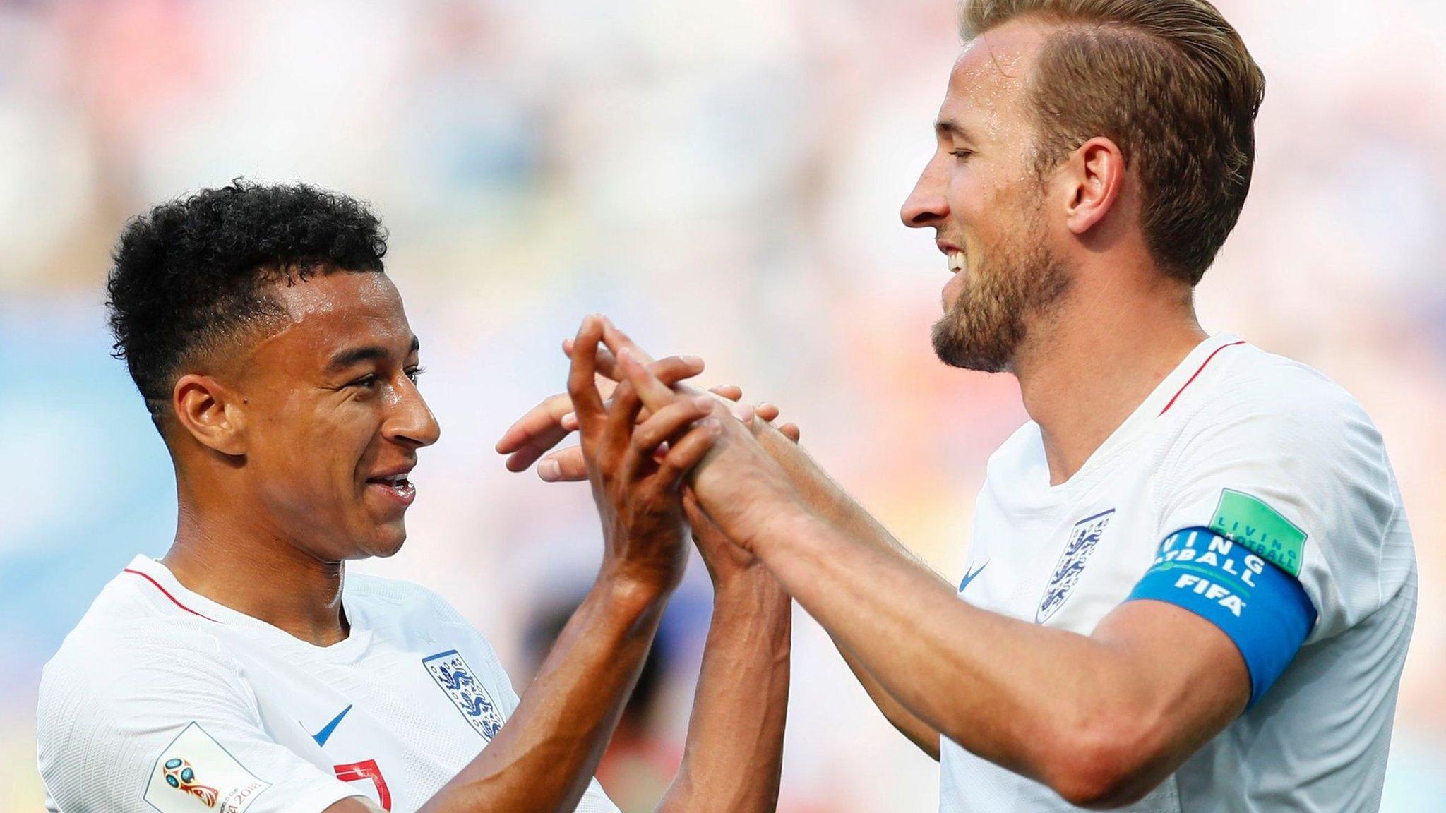 Jesse Lingard (left) and Harry Kane