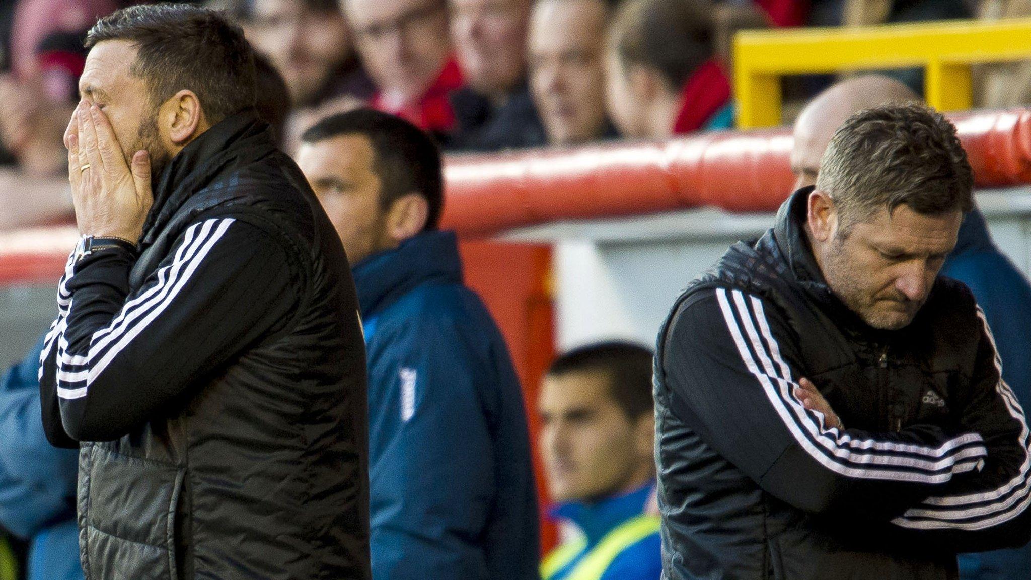 Derek McInnes (left) and assistant Tommy Docherty