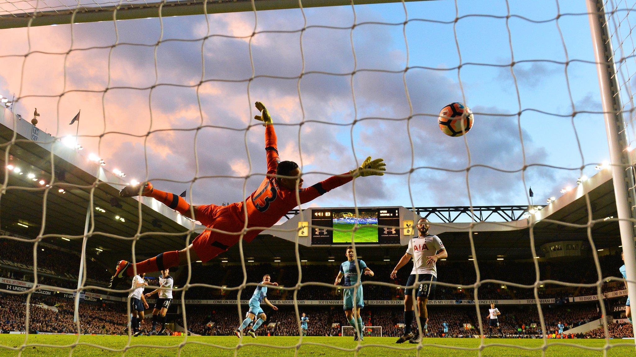 A football match in London