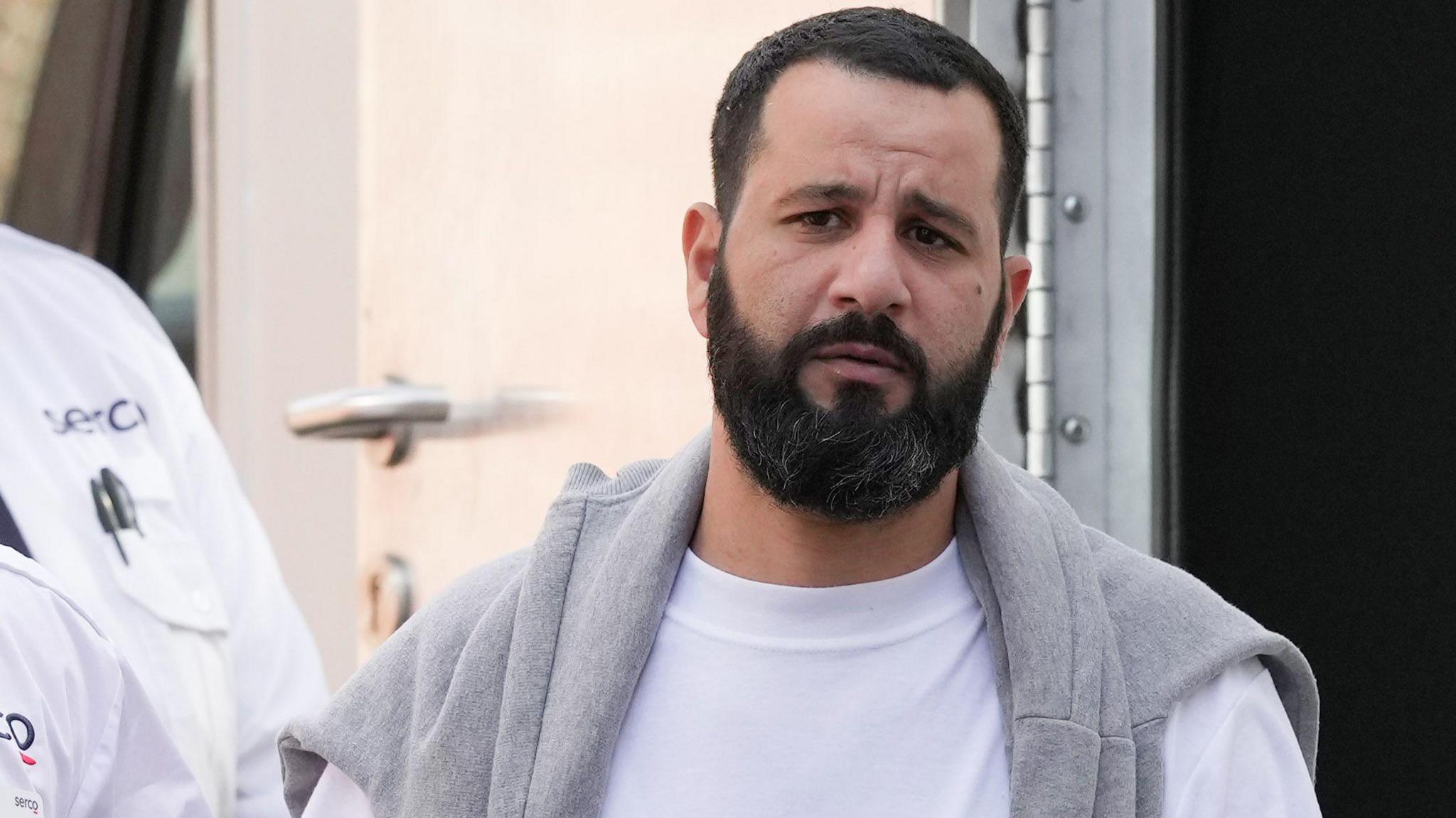 Anas Al Mustafa arriving at Lewes Crown Court last month