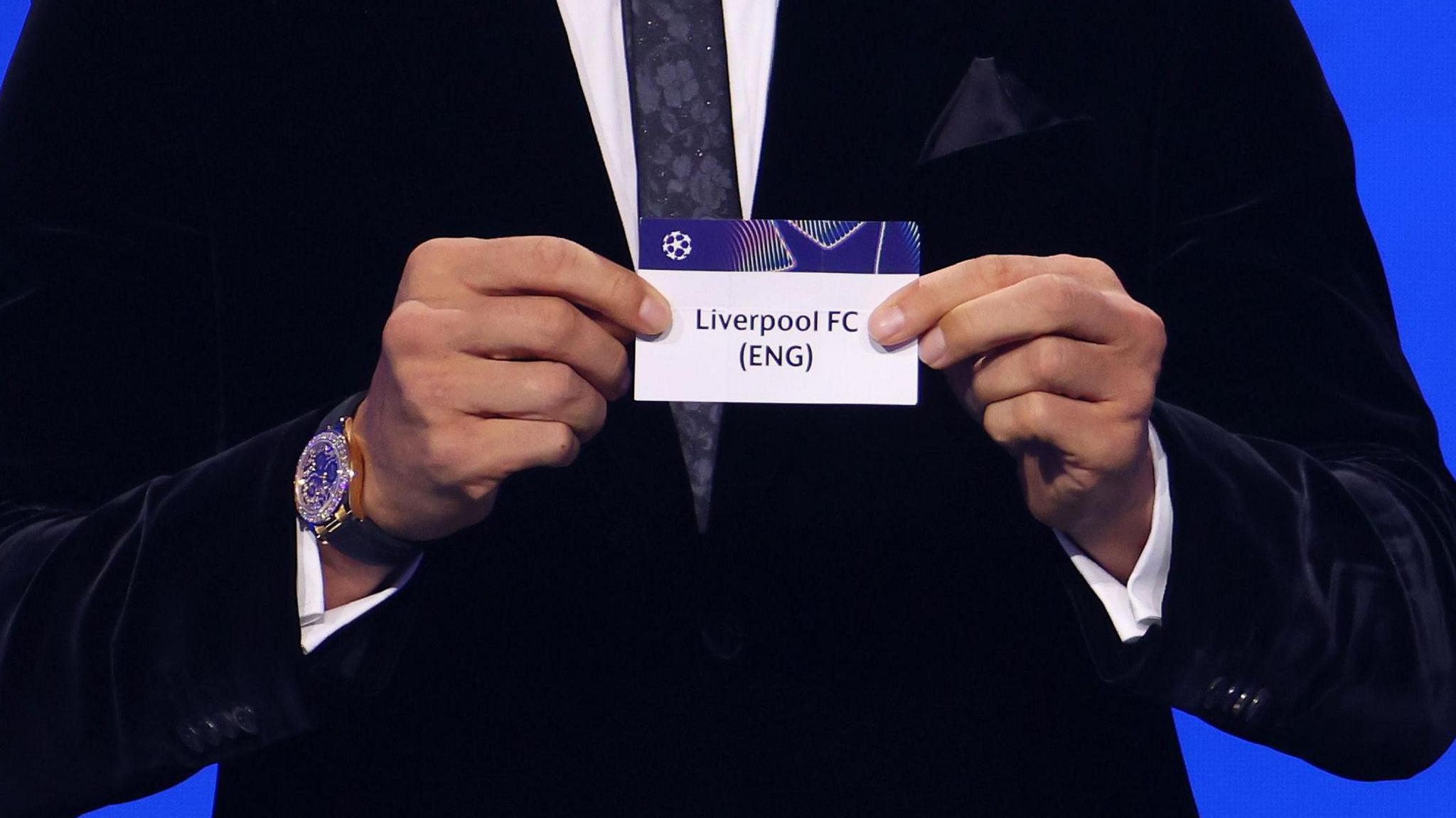 Liverpool name held up after being drawn out for Champions League draw