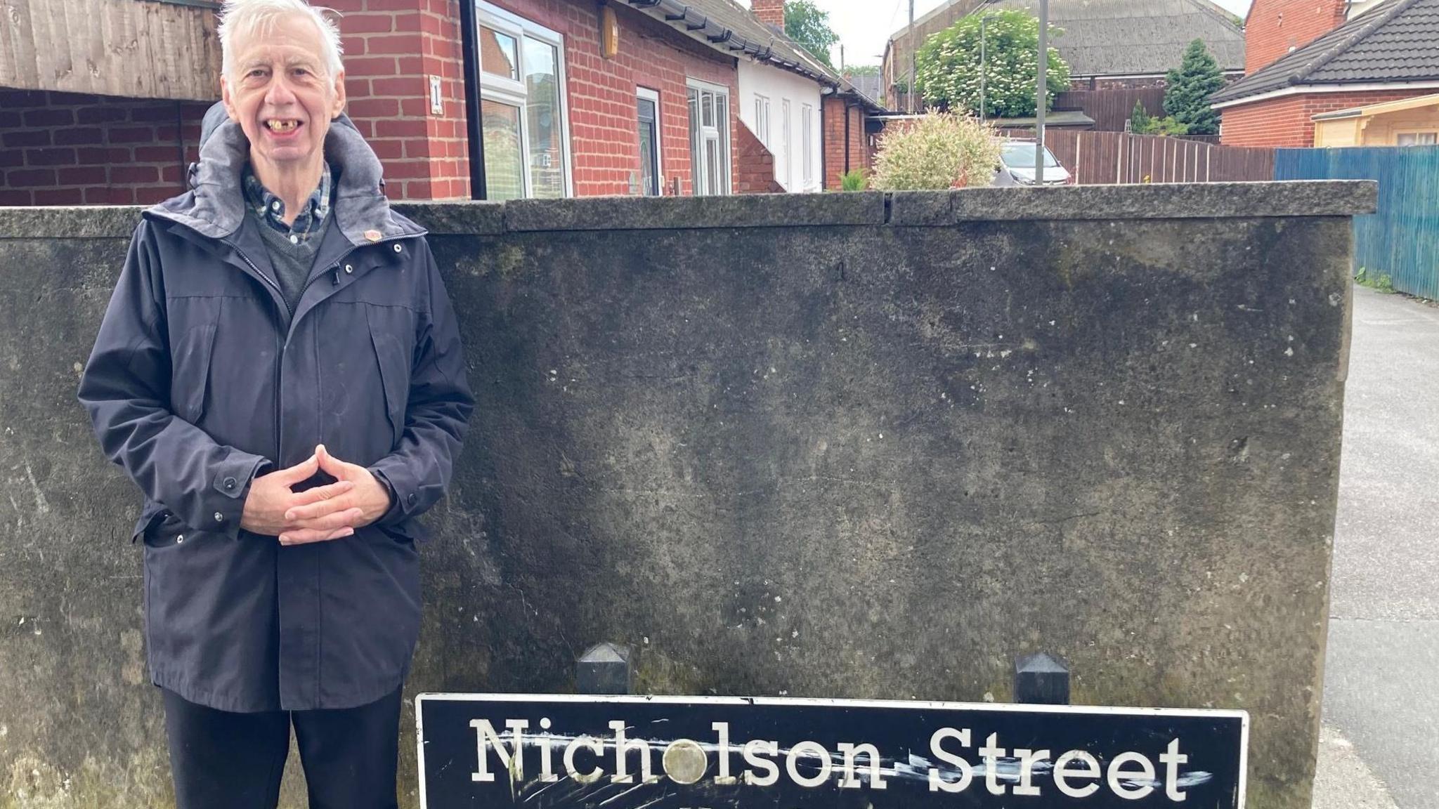 Councillor Tony Wallis pictured at Nicholson Street