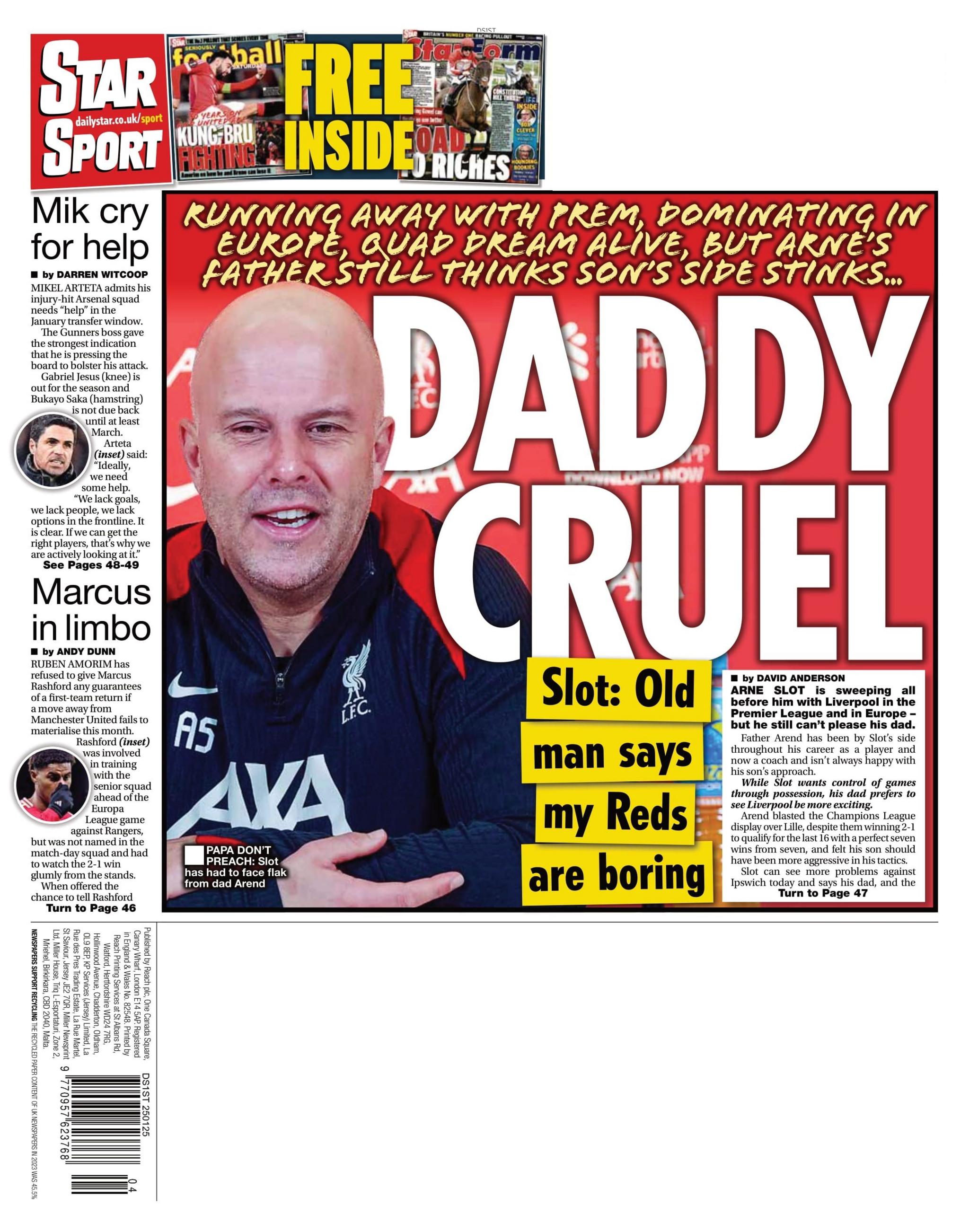  Daily Star back page