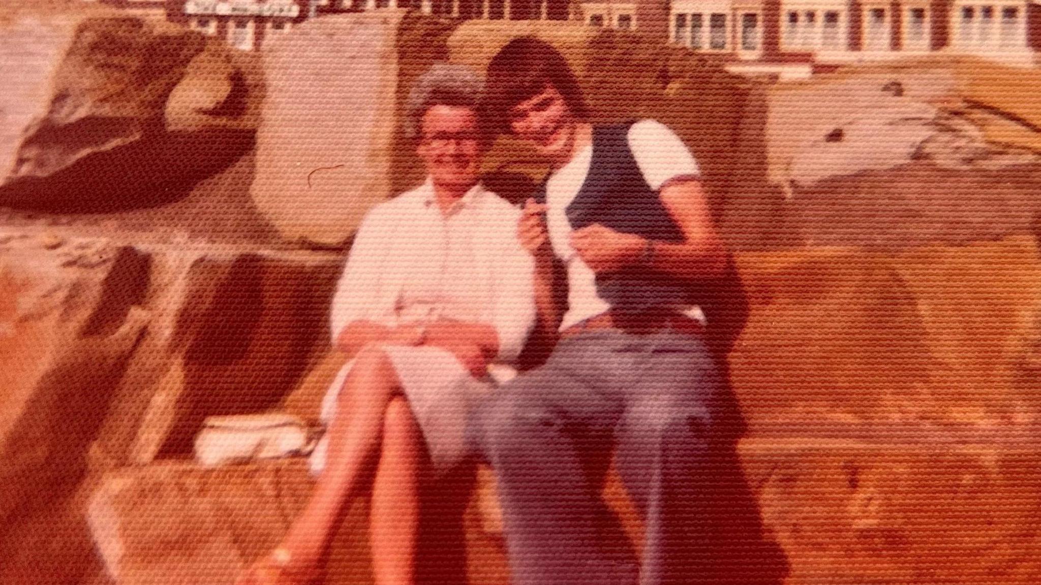 Ian Rankin with his mum, Isobel, on holiday in Blackpool in 1976