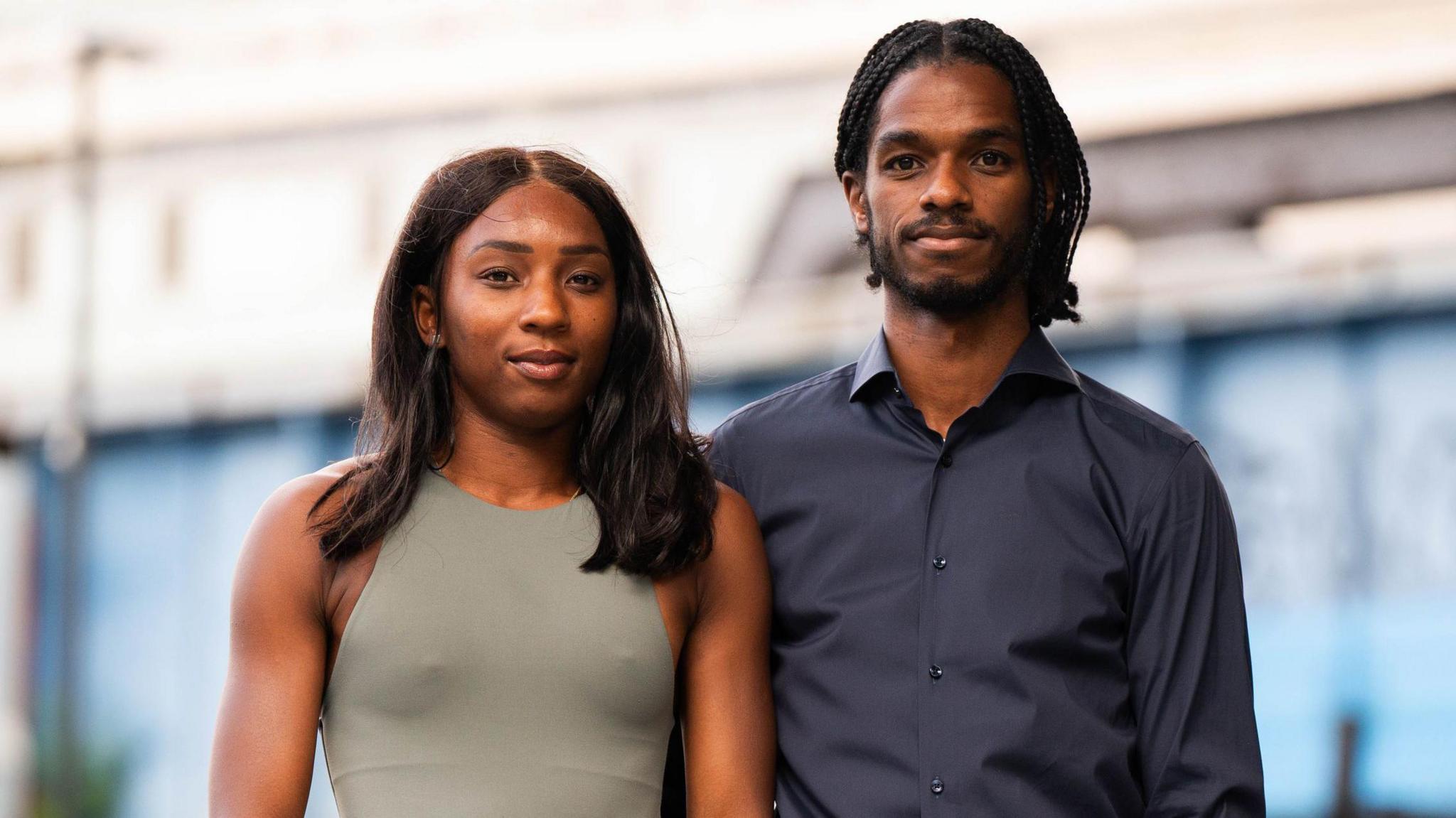 Bianca Williams and Ricardo Dos Santos outside Palestra House