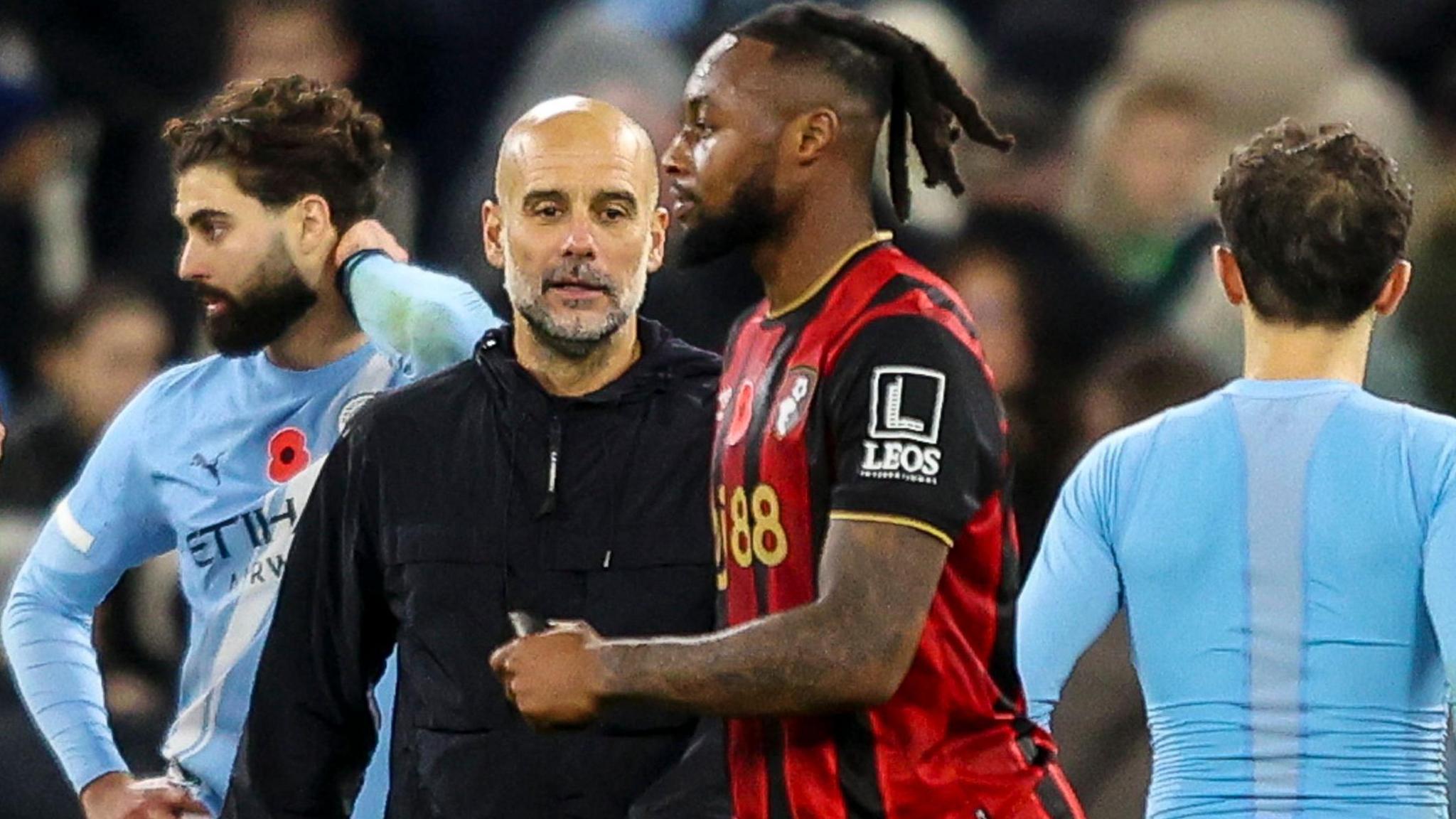 Semenyo praised by Pep Guardiola 