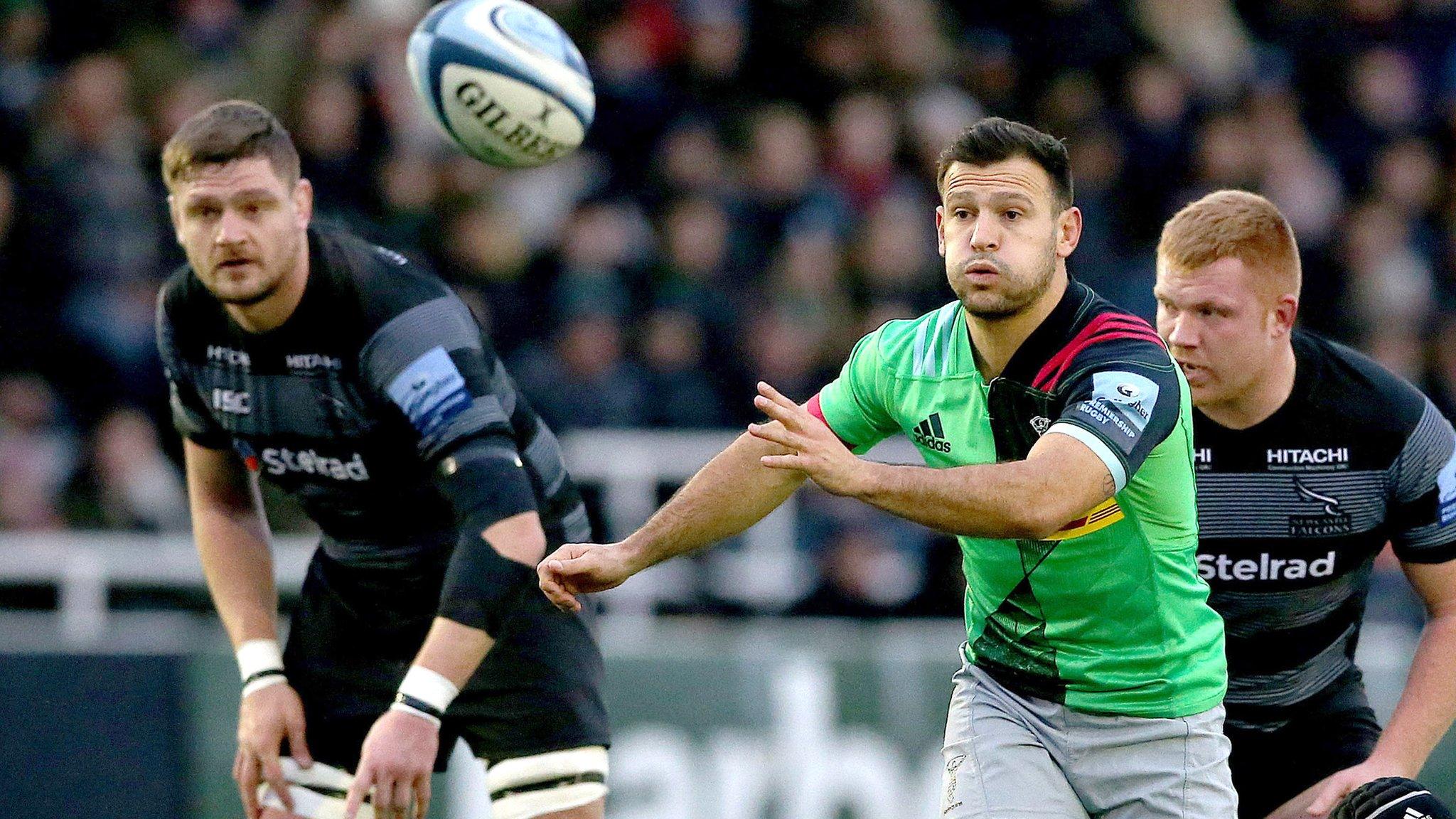 Danny Care spins a pass out for Harlequins