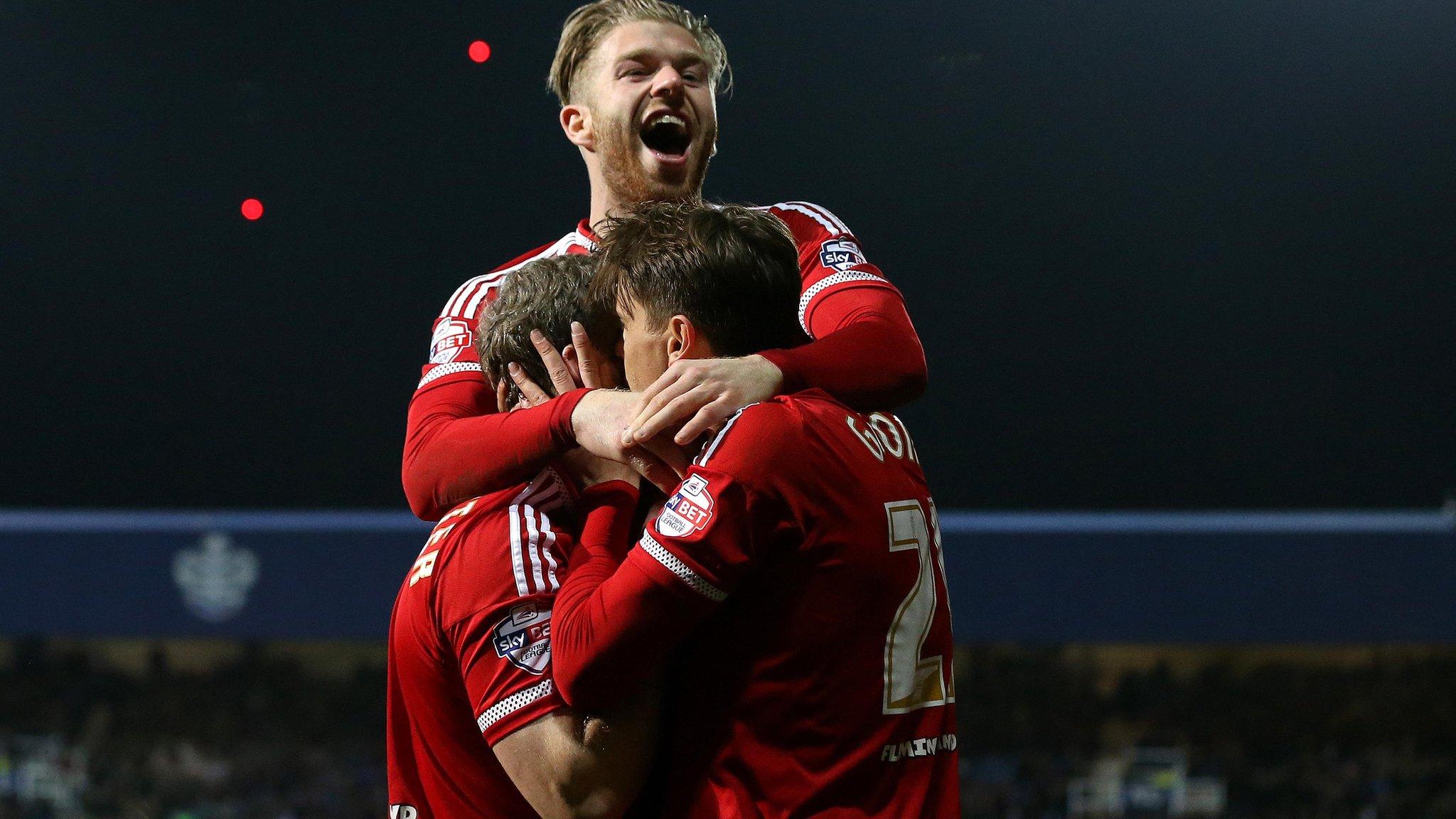 Middlesbrough clebrate Gaston Ramirez's goal