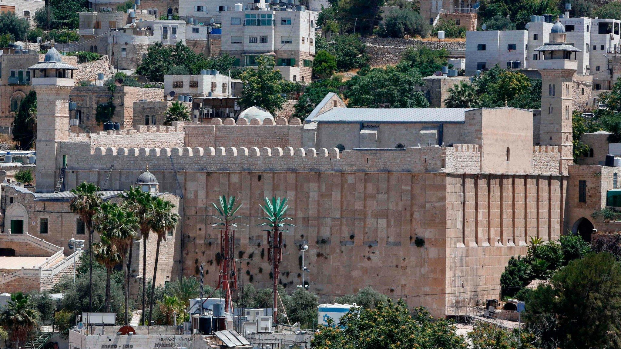 A view of the Tomb of the Patriarchs in Hebron (29 June 2017)