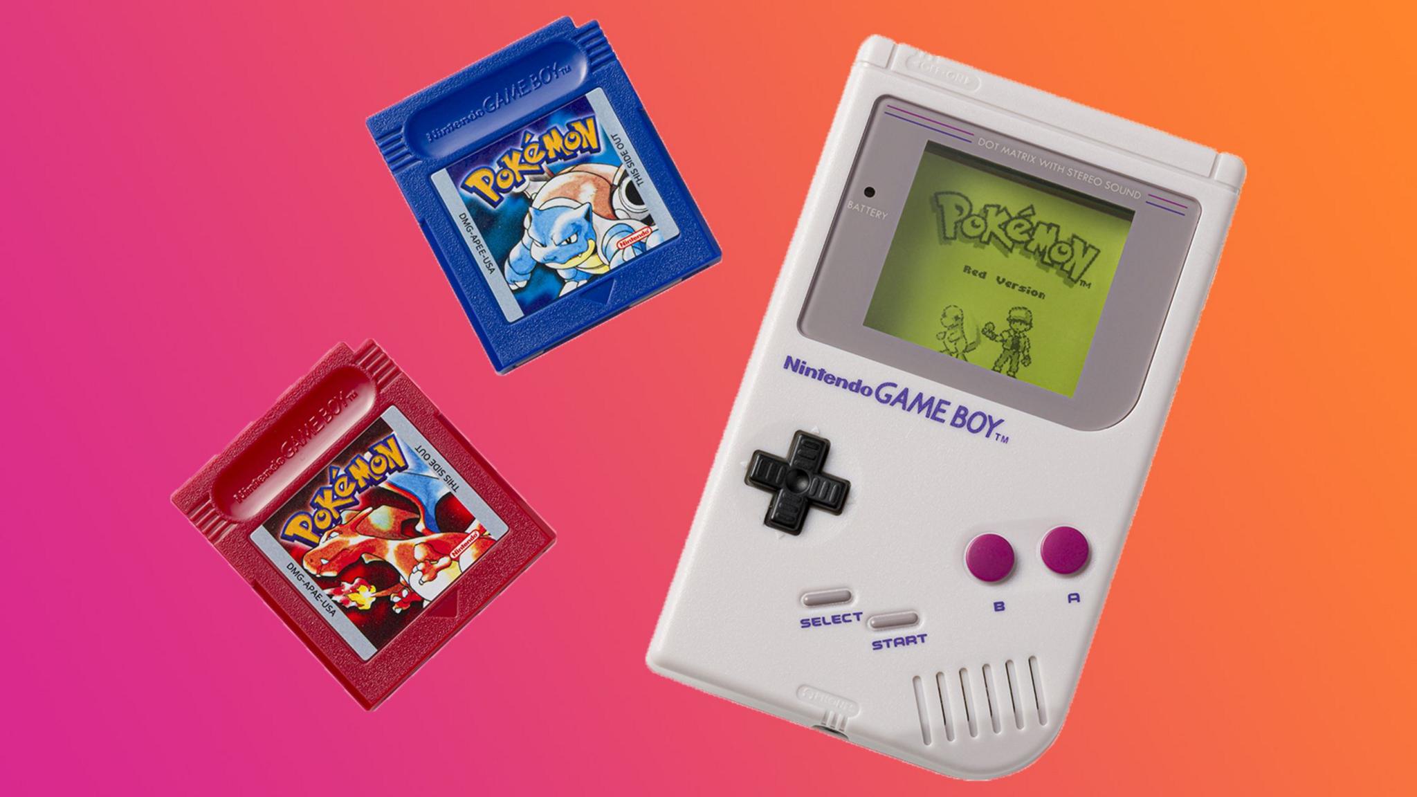 The gameboy style music player and two cartridges