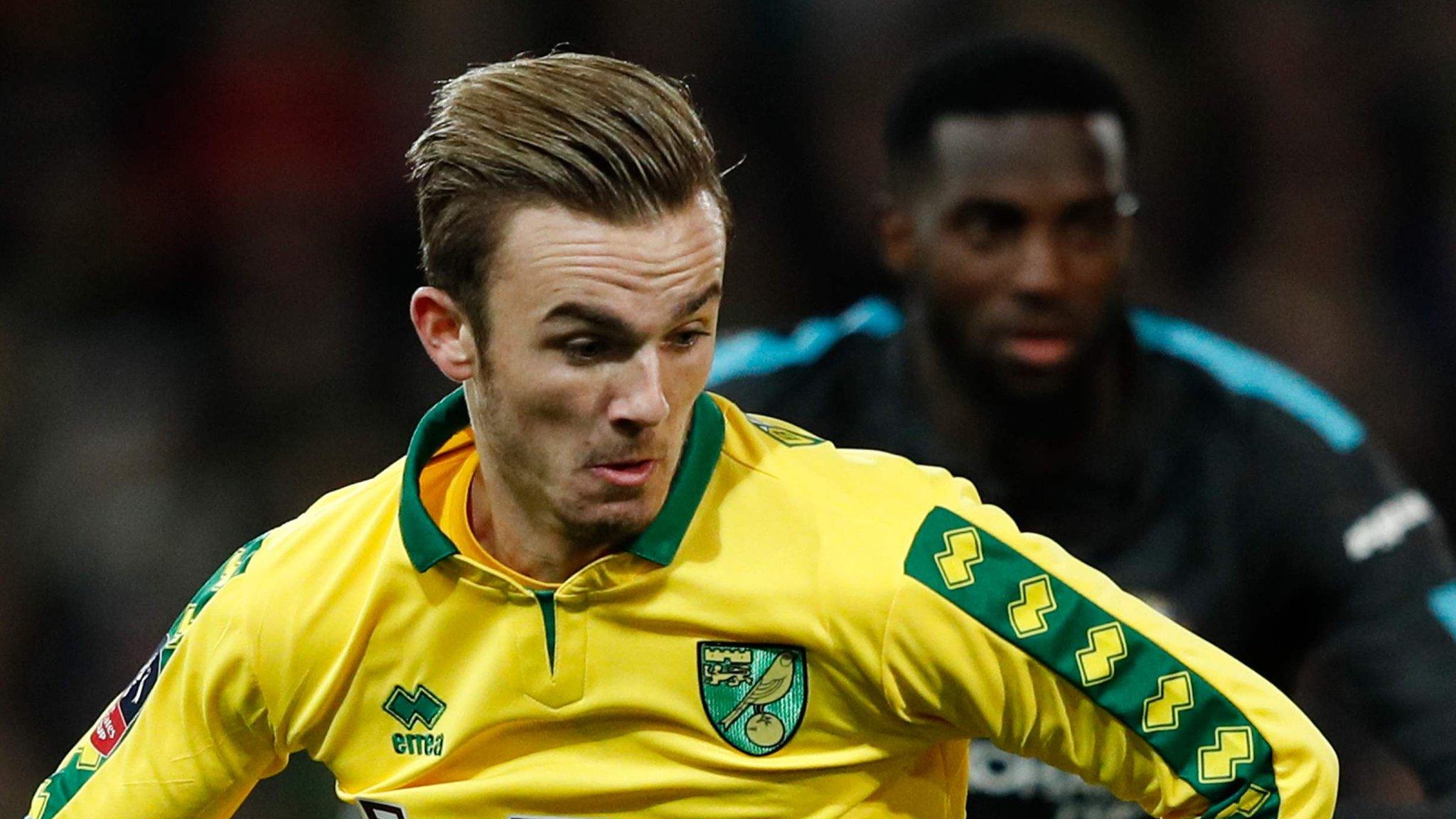 Norwich midfielder James Maddison