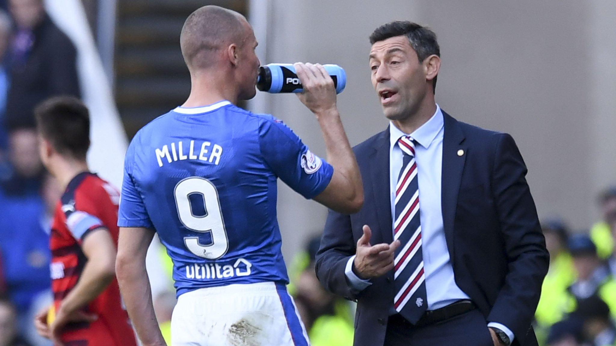 Pedro Caixinha and Kenny Miller