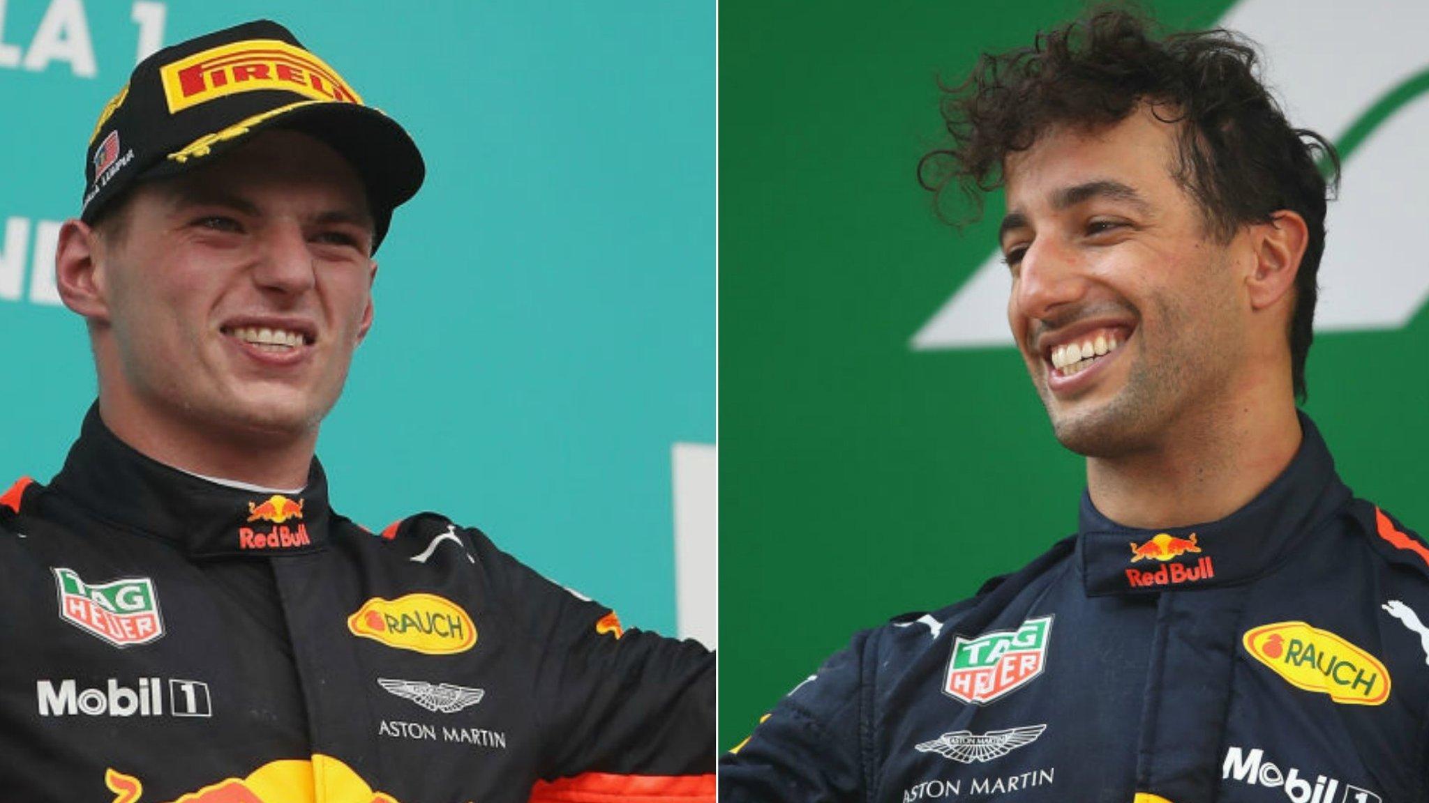 Max Verstappen and Daniel Ricciardo