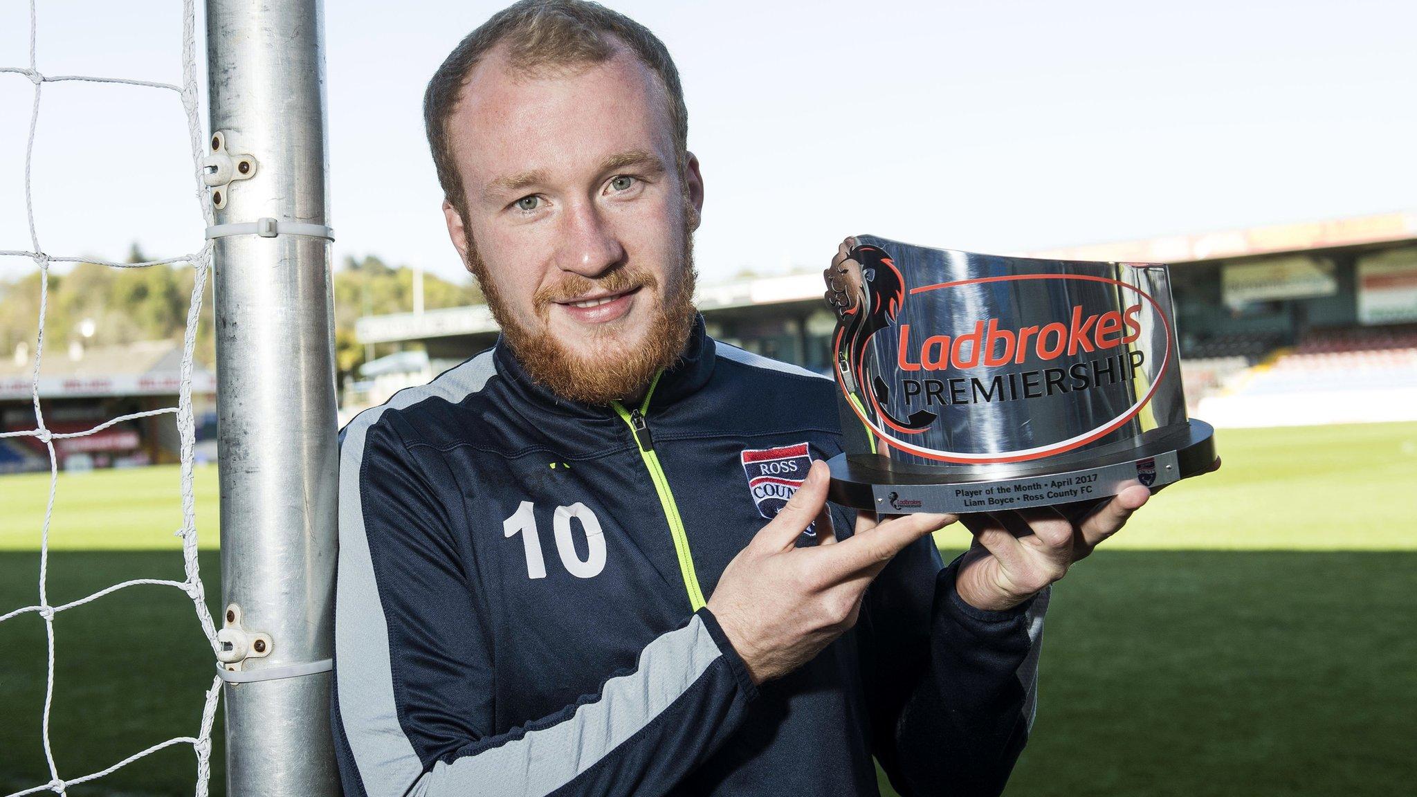 Ross County striker Liam Boyce