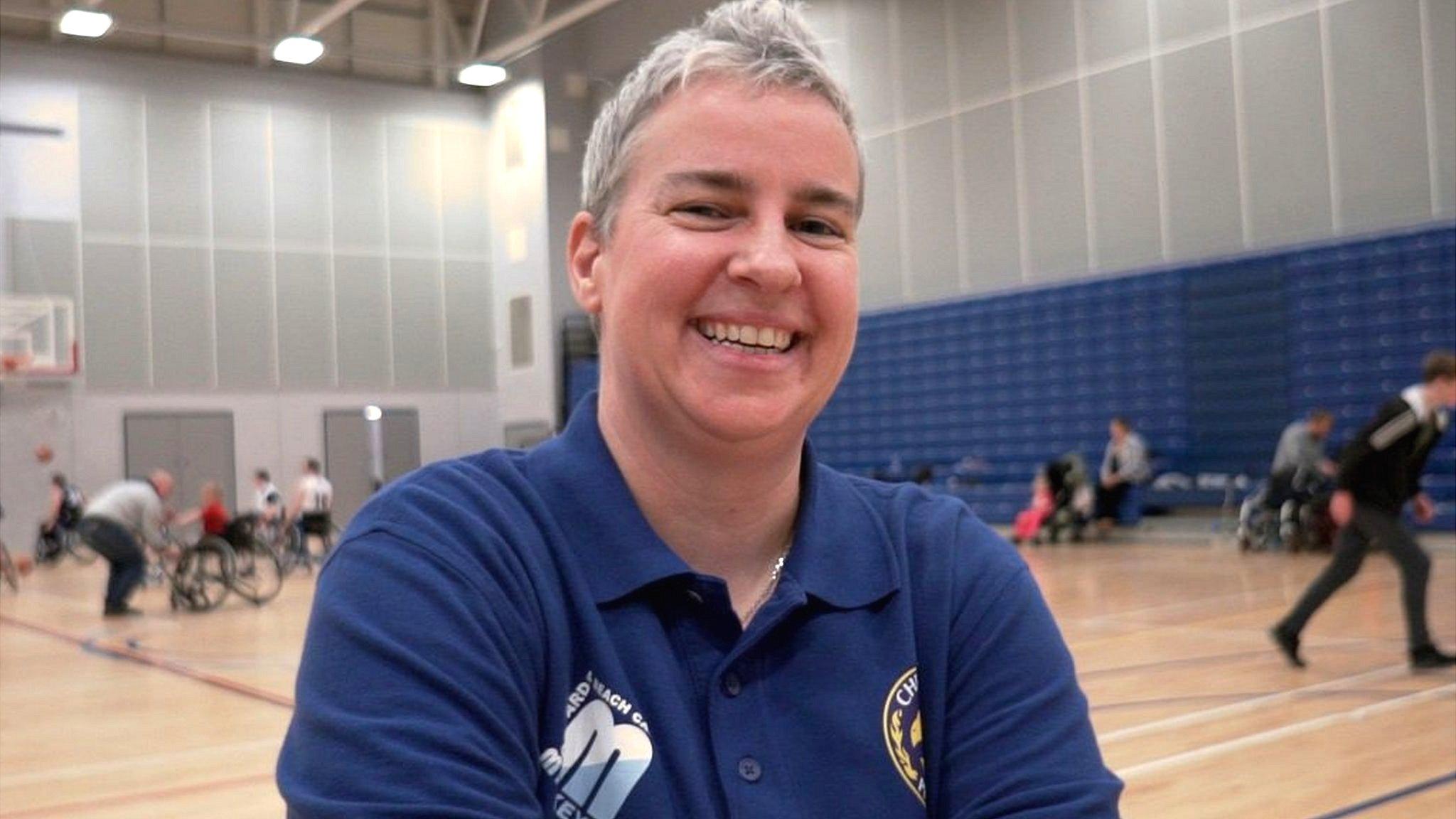 Wheelchair basketball coach Anna Jackson