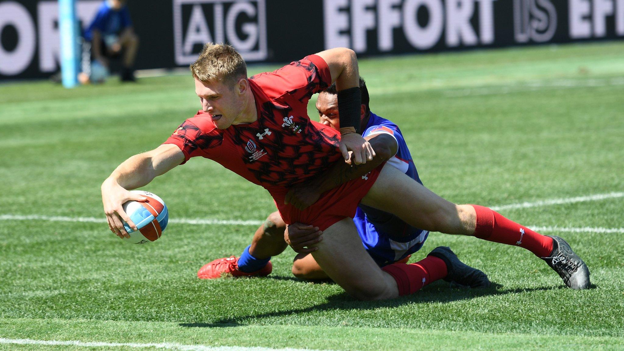 Wales sevens score try