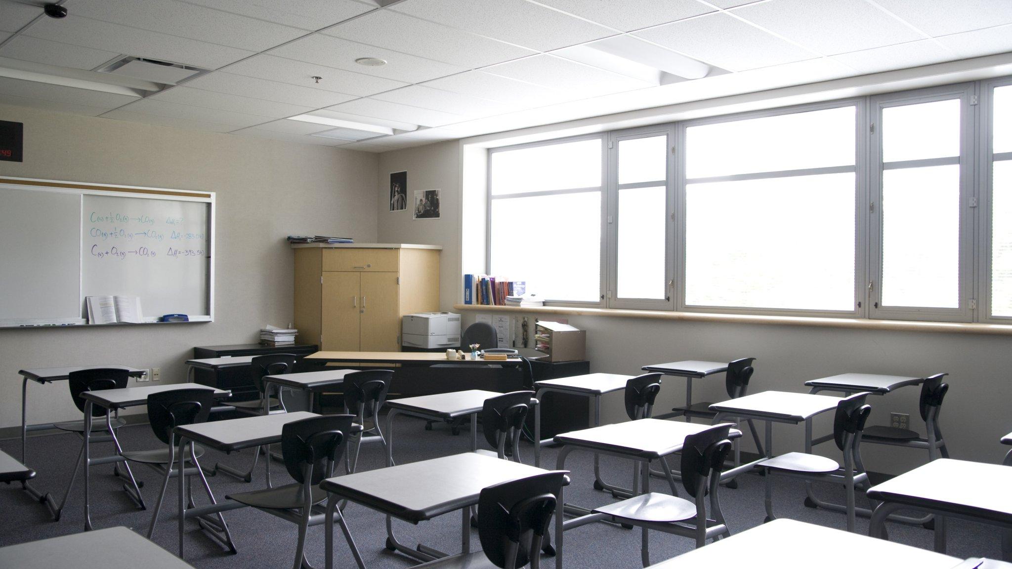 Empty classroom