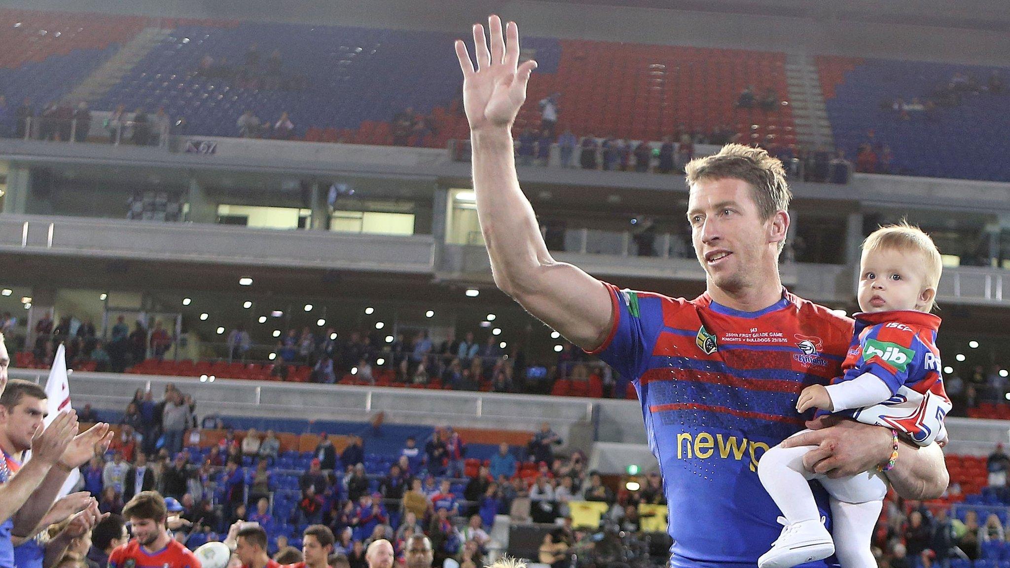 Kurt Gidley says goodbye to the Newcastle fans and players