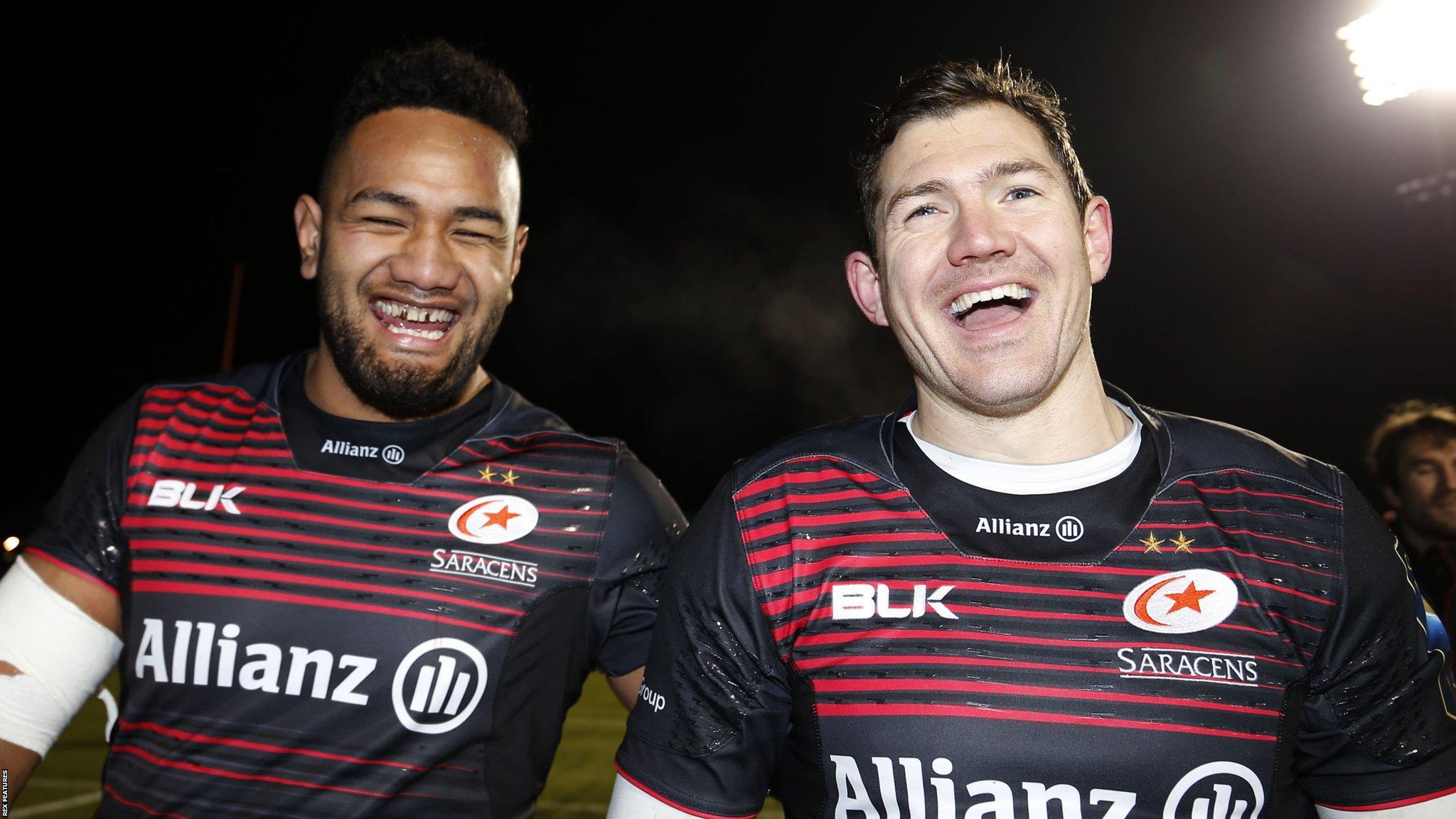 Sione Vailanu and Alex Goode