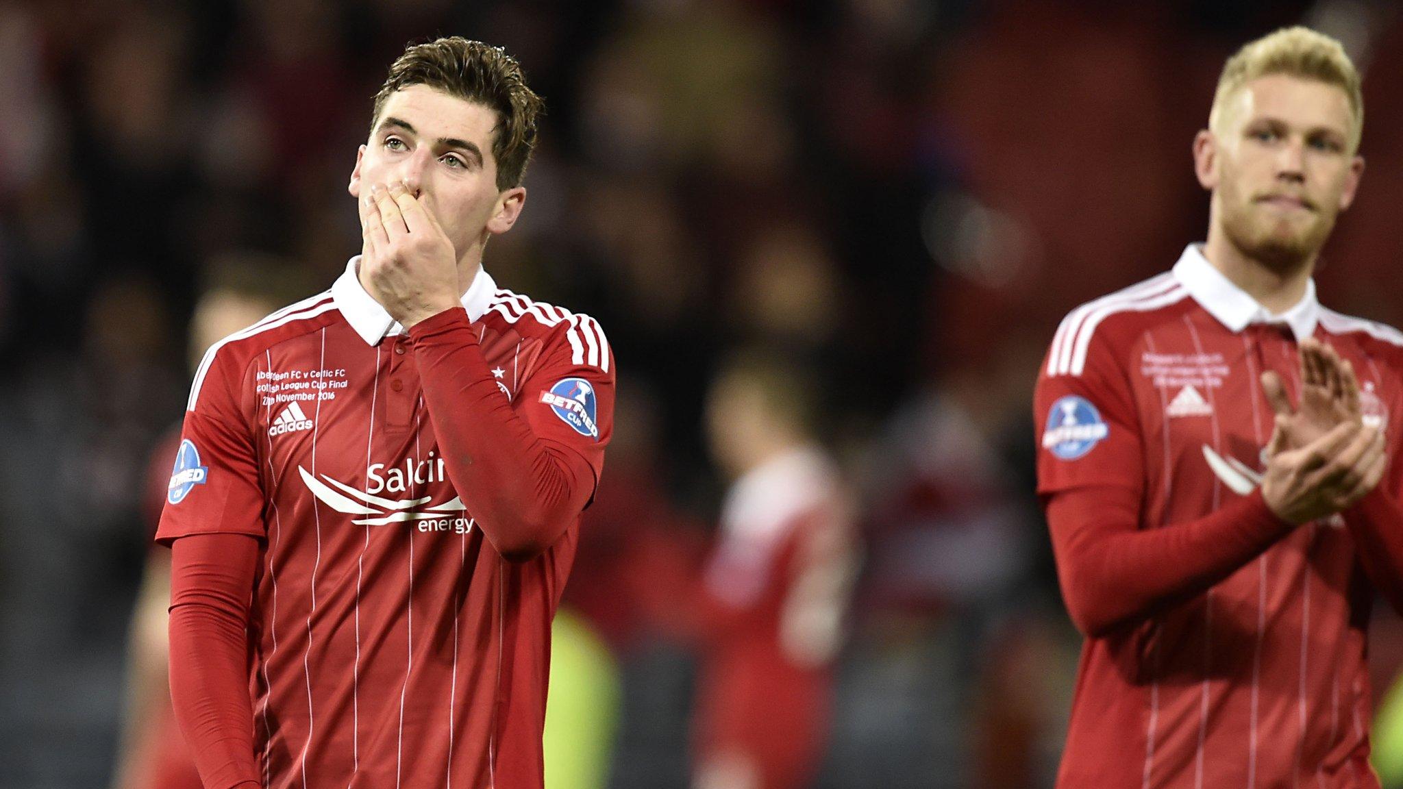 Aberdeen's Kenny McLean and Jayden Stockley