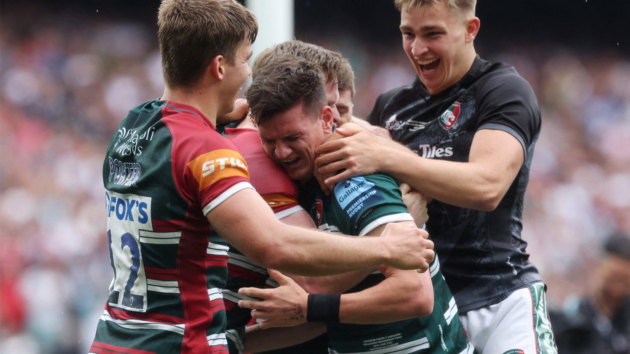 Freddie Burns celebrates his drop-goal winner