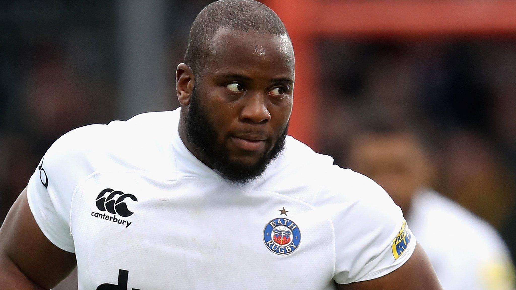 Bath prop Beno Obeno looks on