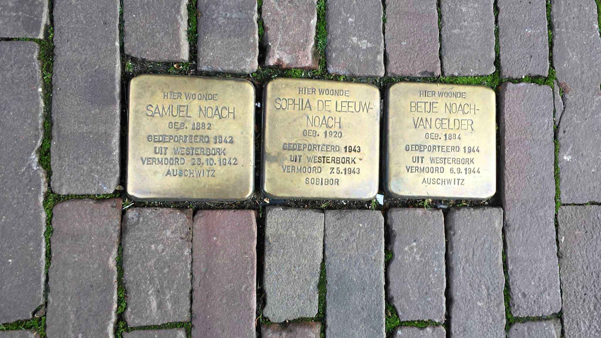 Stock image of stumbling stones in Europe 