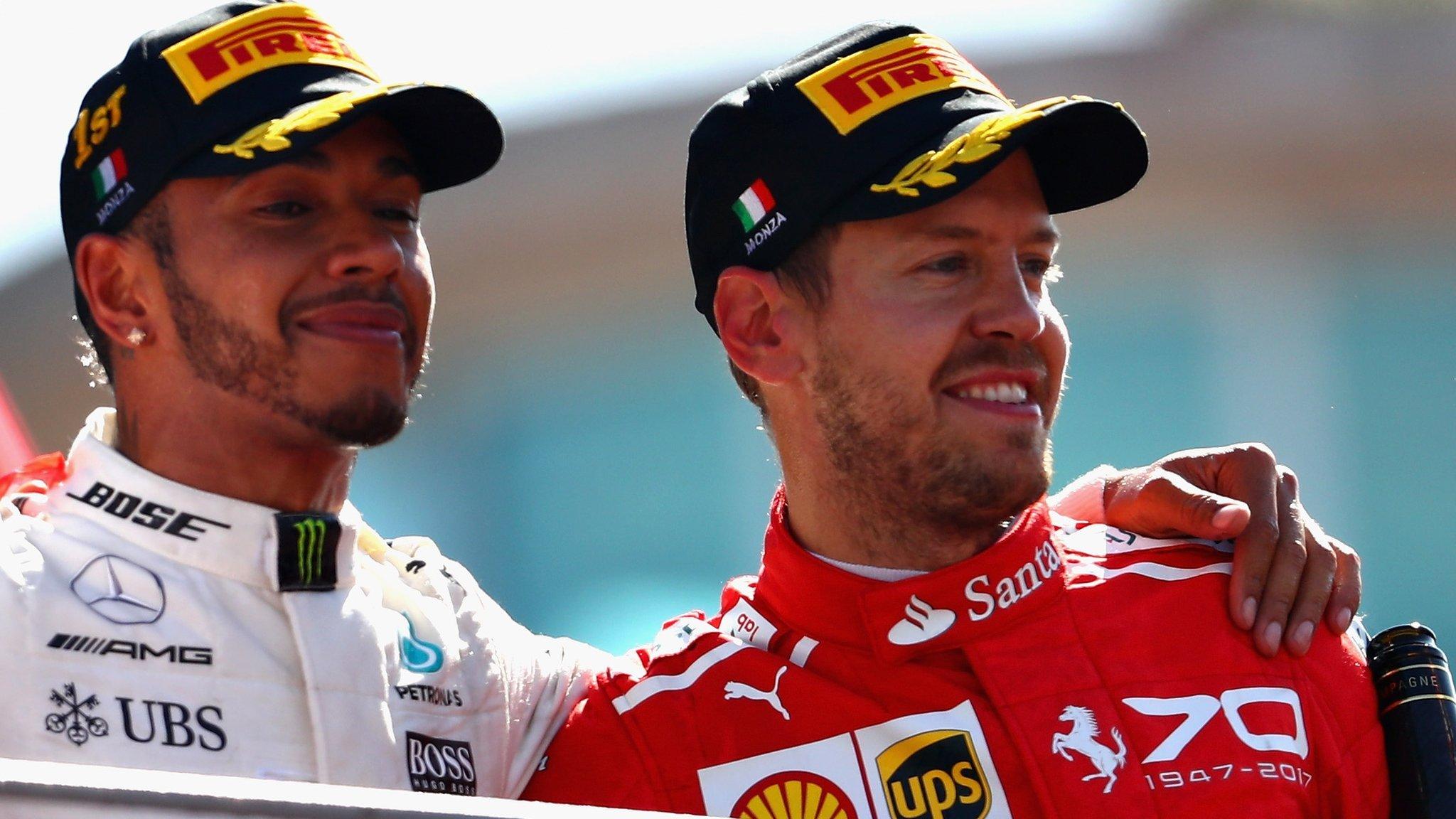 Lewis Hamilton and Sebastian Vettel