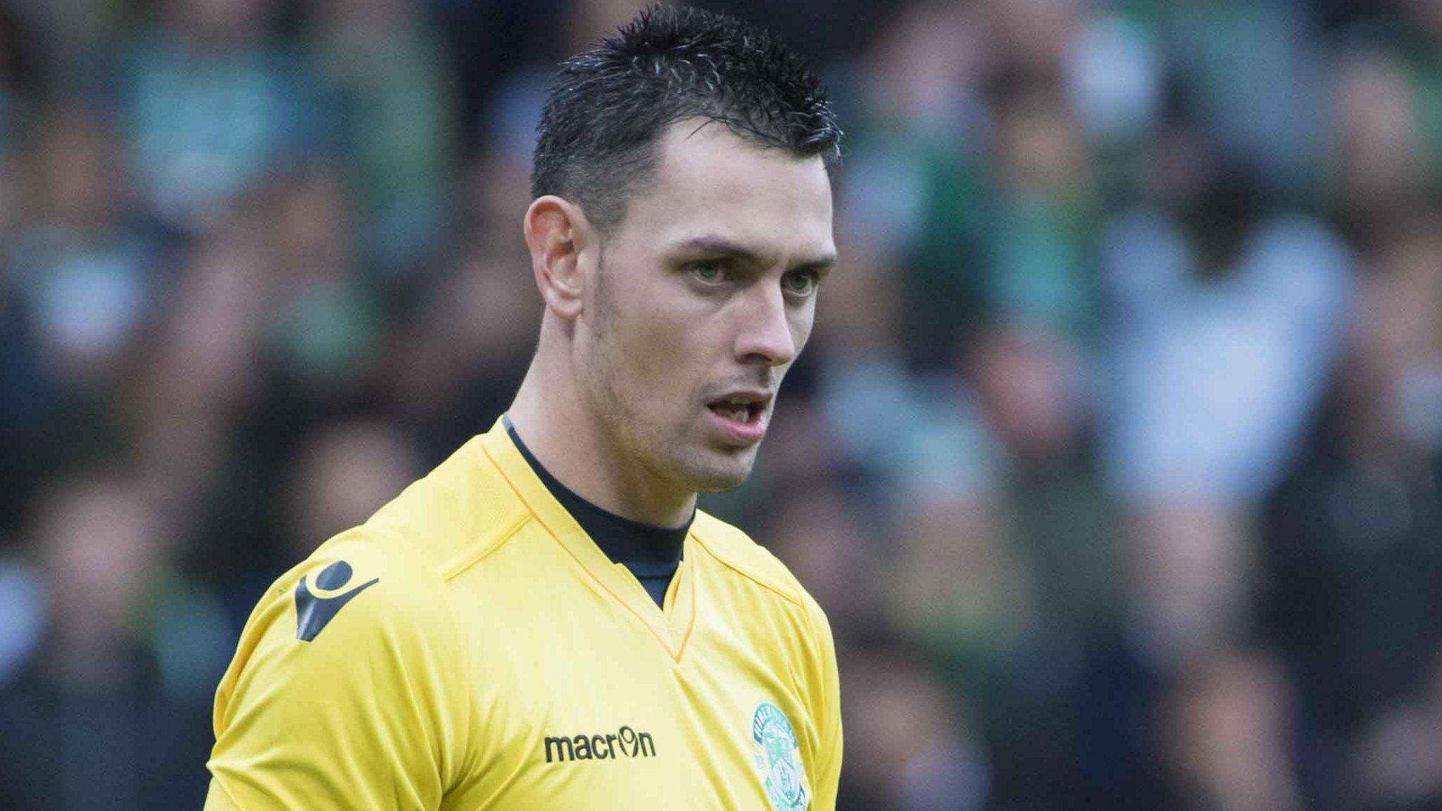 Ross Laidlaw in action for Hibs