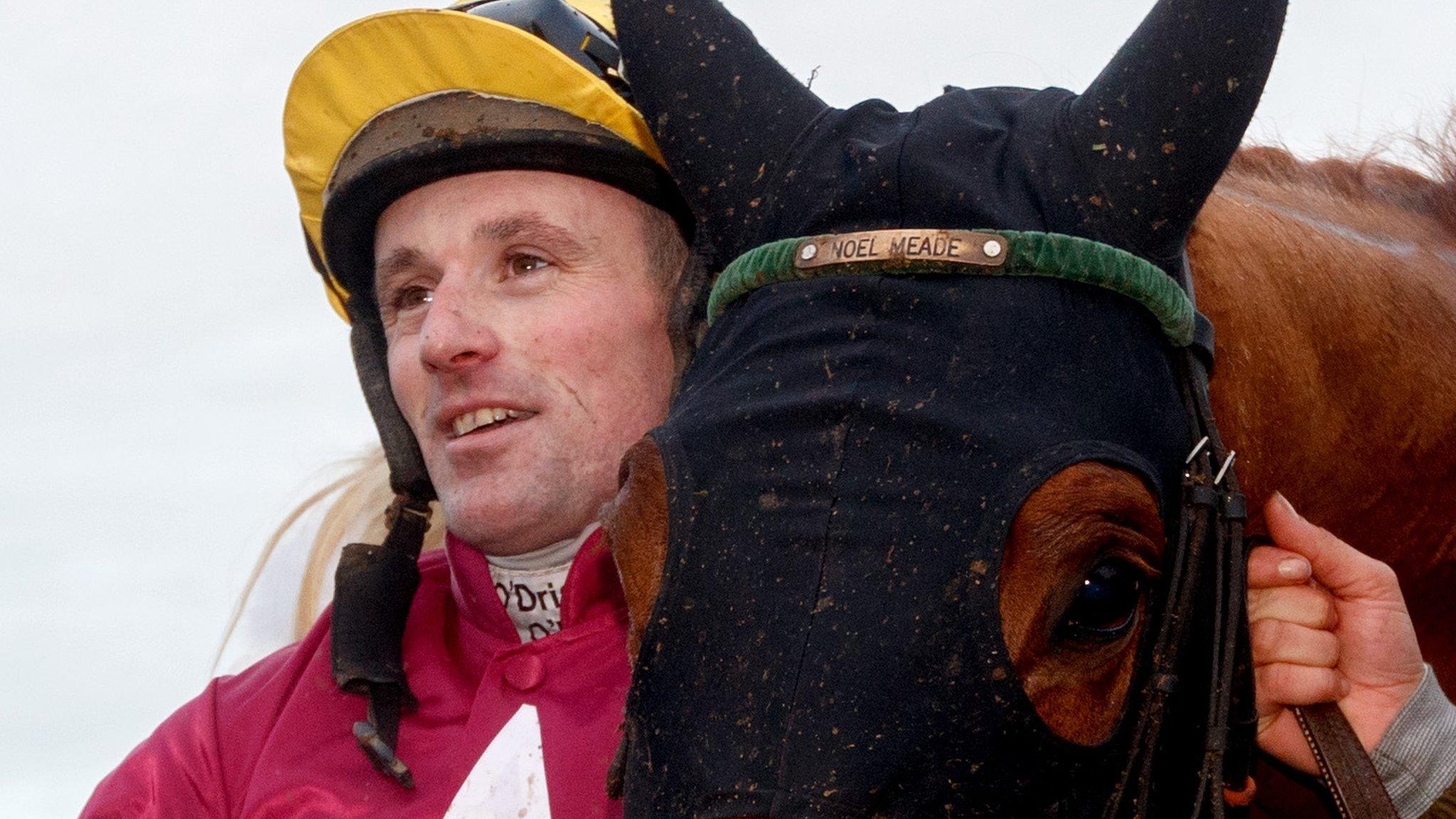 Sean Flanagan and Road To Respect after the Leapardstown Christmas Chase victory