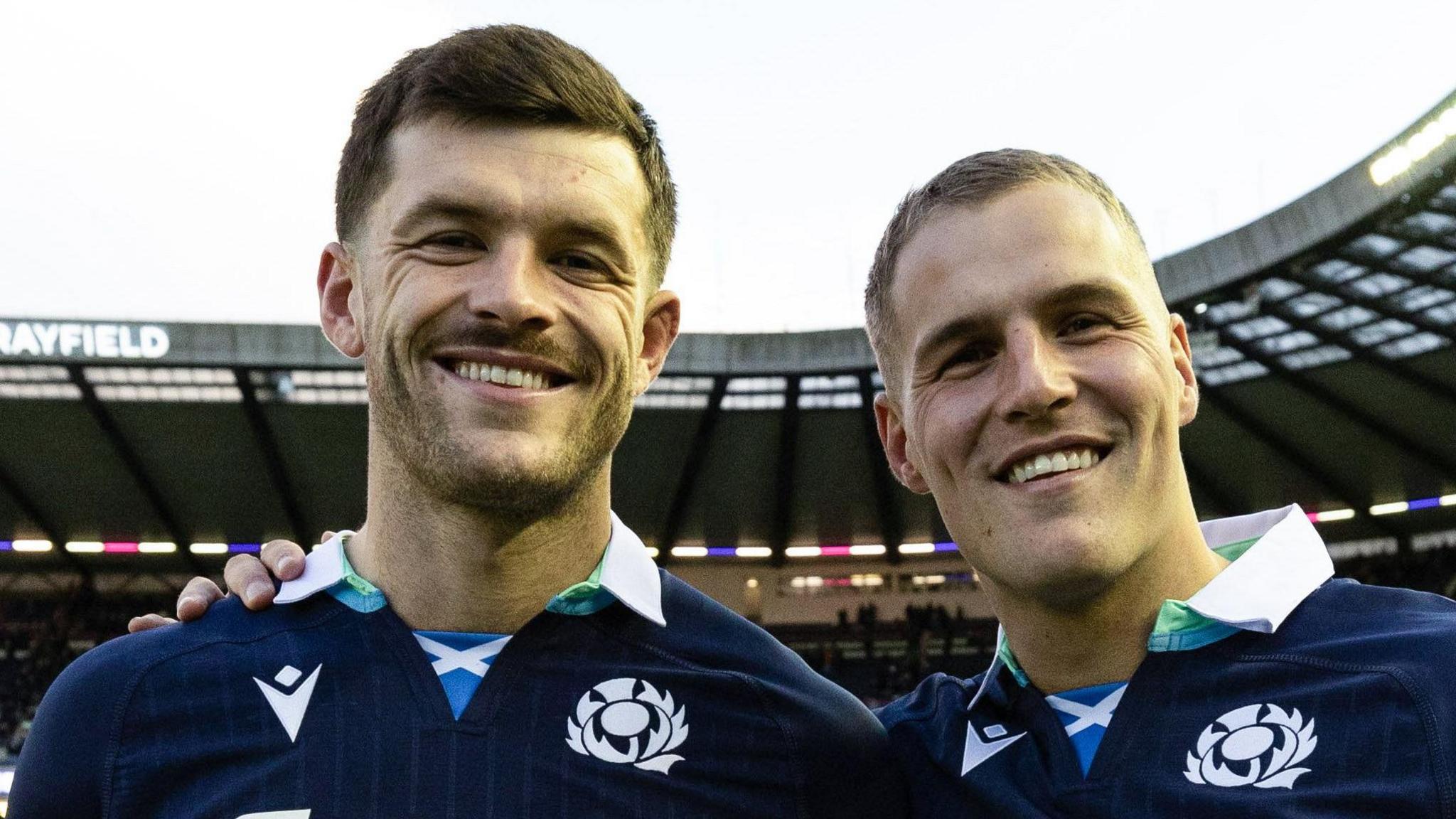 Scotland backs Blair Kinghorn and Duhan van der Merwe