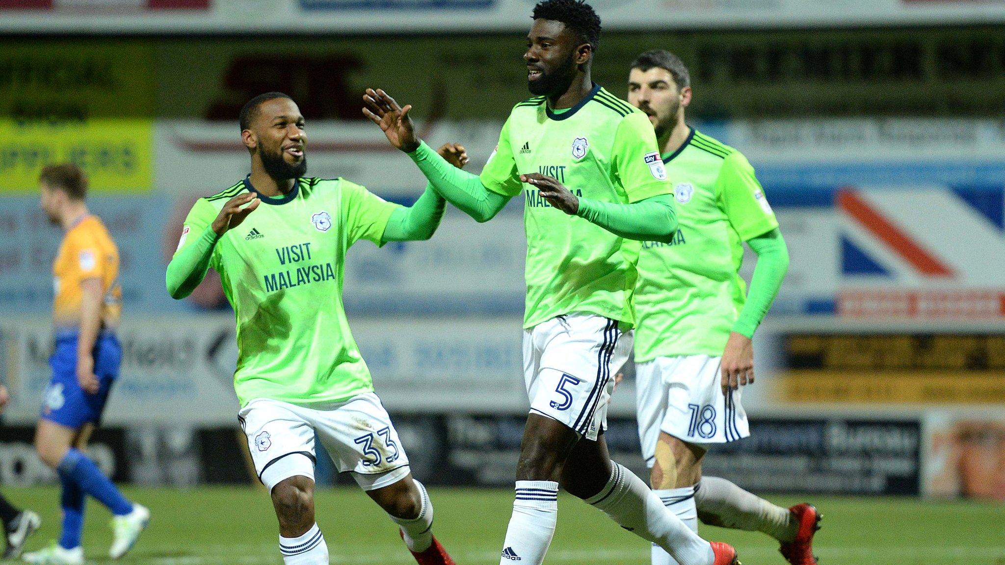 Cardiff goal celebration