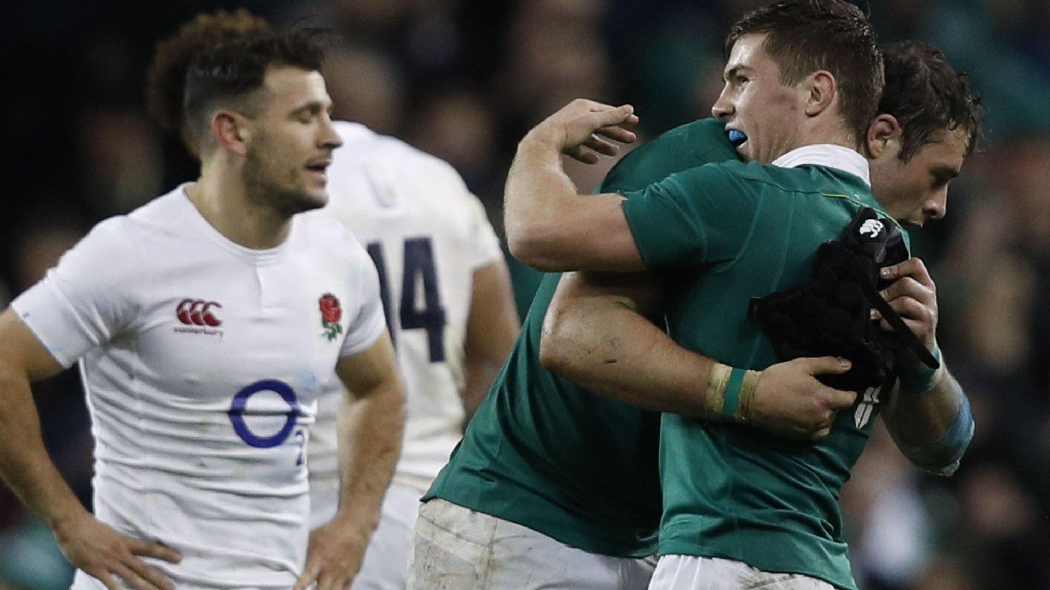 Ireland celebrate beating England