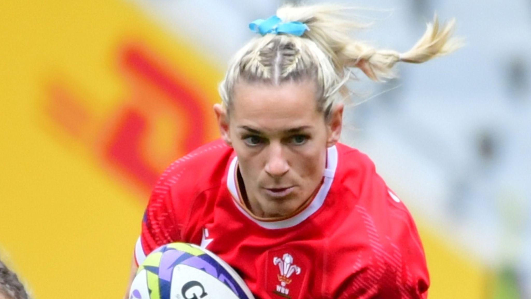 Kerin Lake in action for Wales