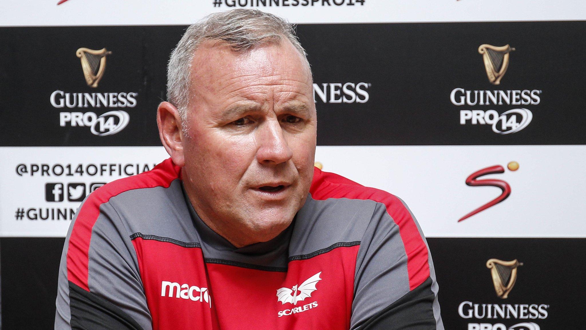 Wayne Pivac addresses the media