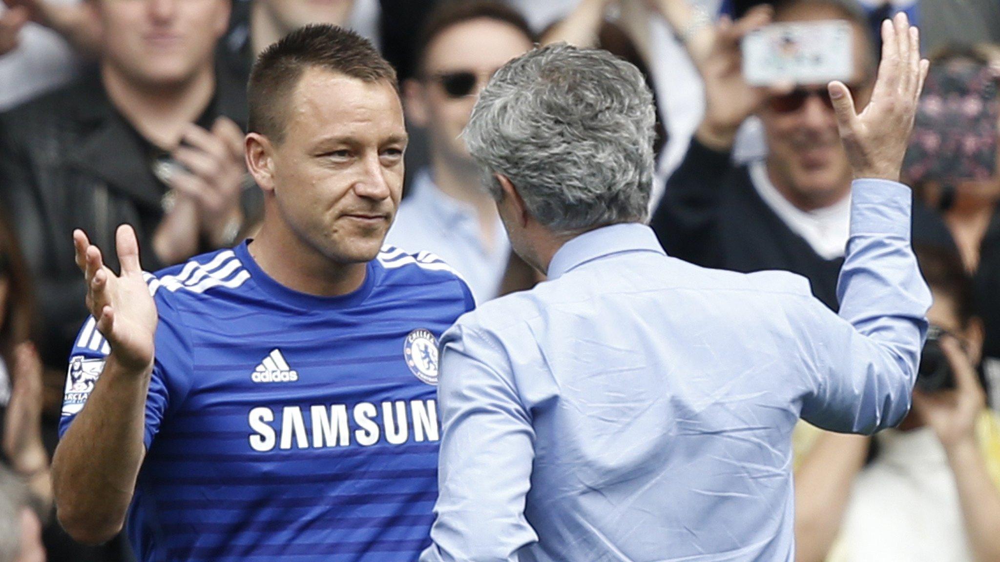 John Terry and Jose Mourinho