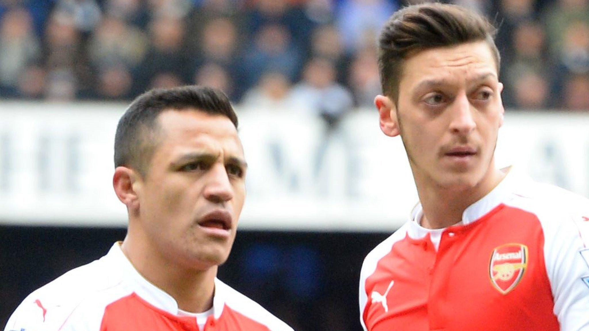 Alexis Sanchez (left) and Mesut Ozil