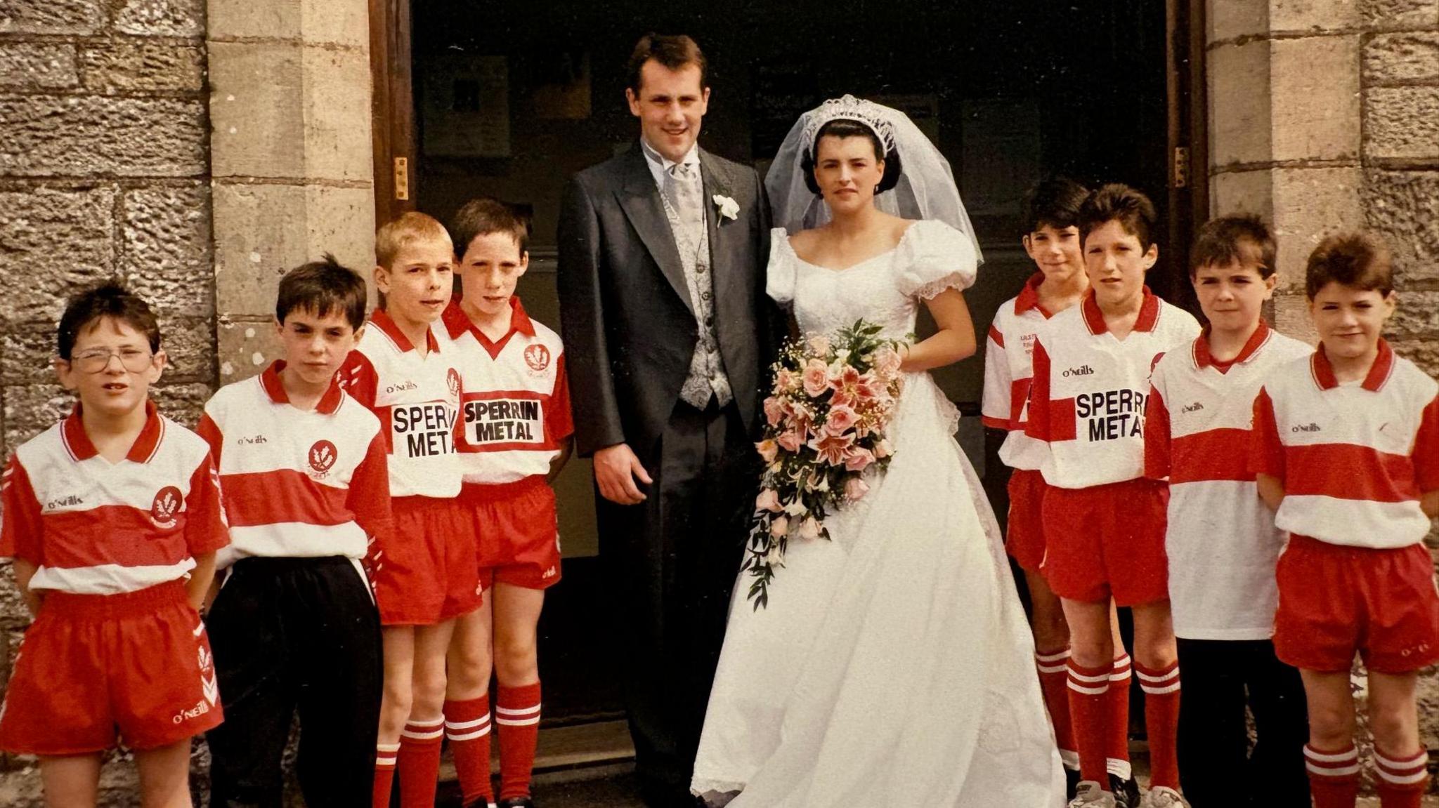 Danny and Catherine Quinn on their wedding day