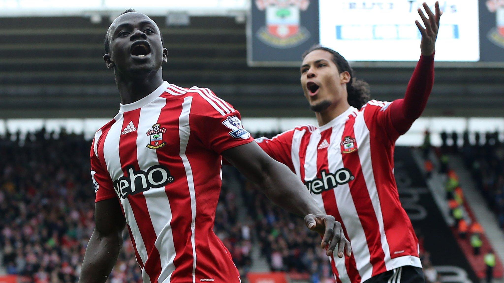 Sadio Mane celebrates