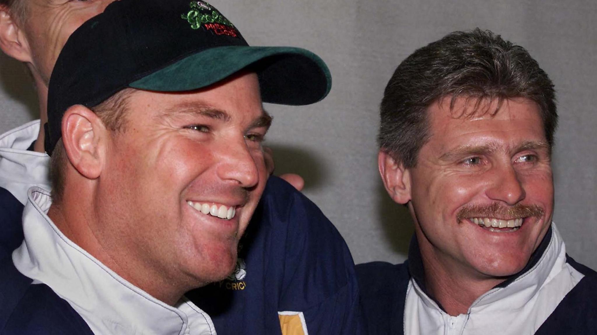 Shane Warne and Robin Smith
