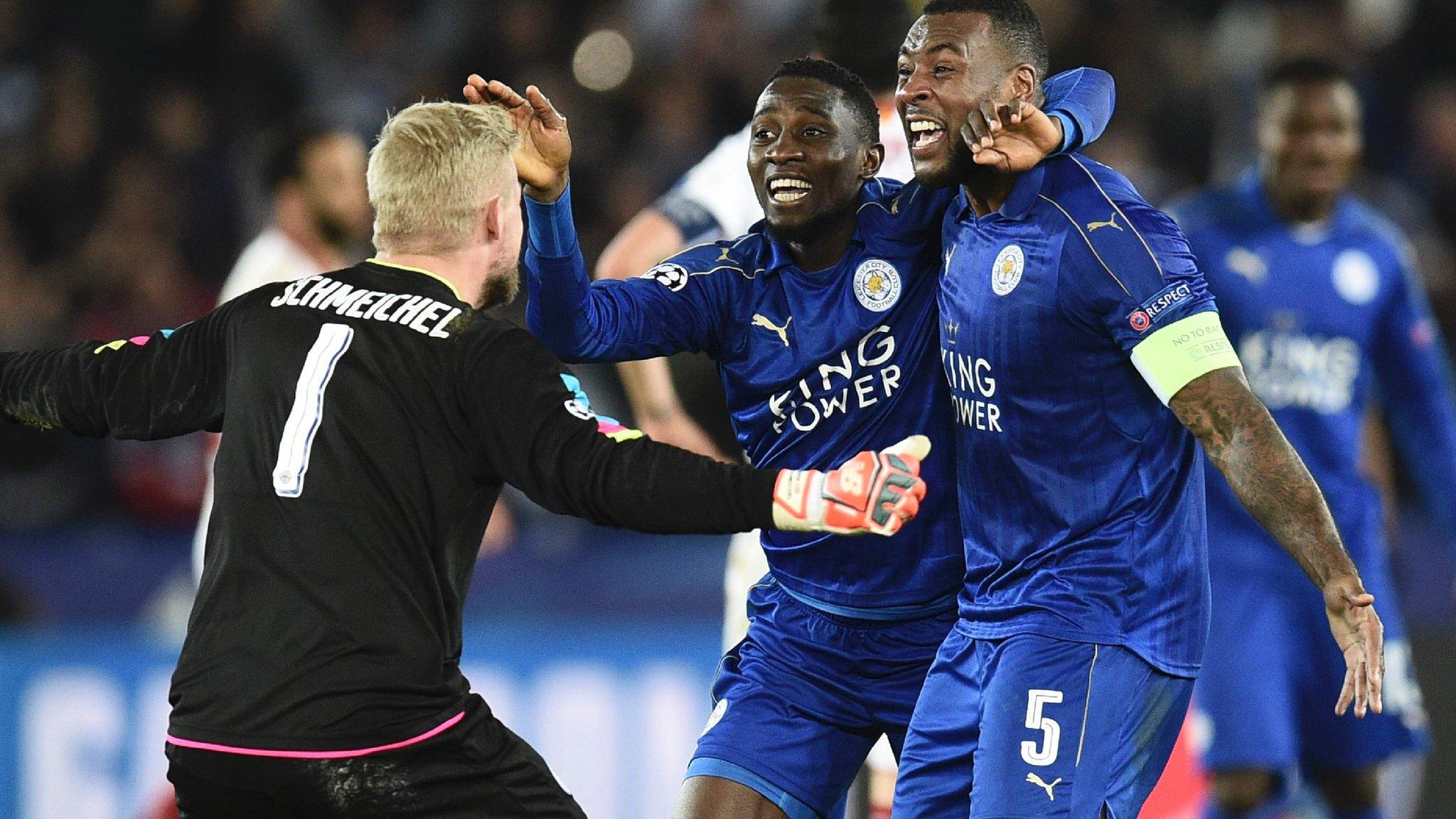 Leicester City celebrate