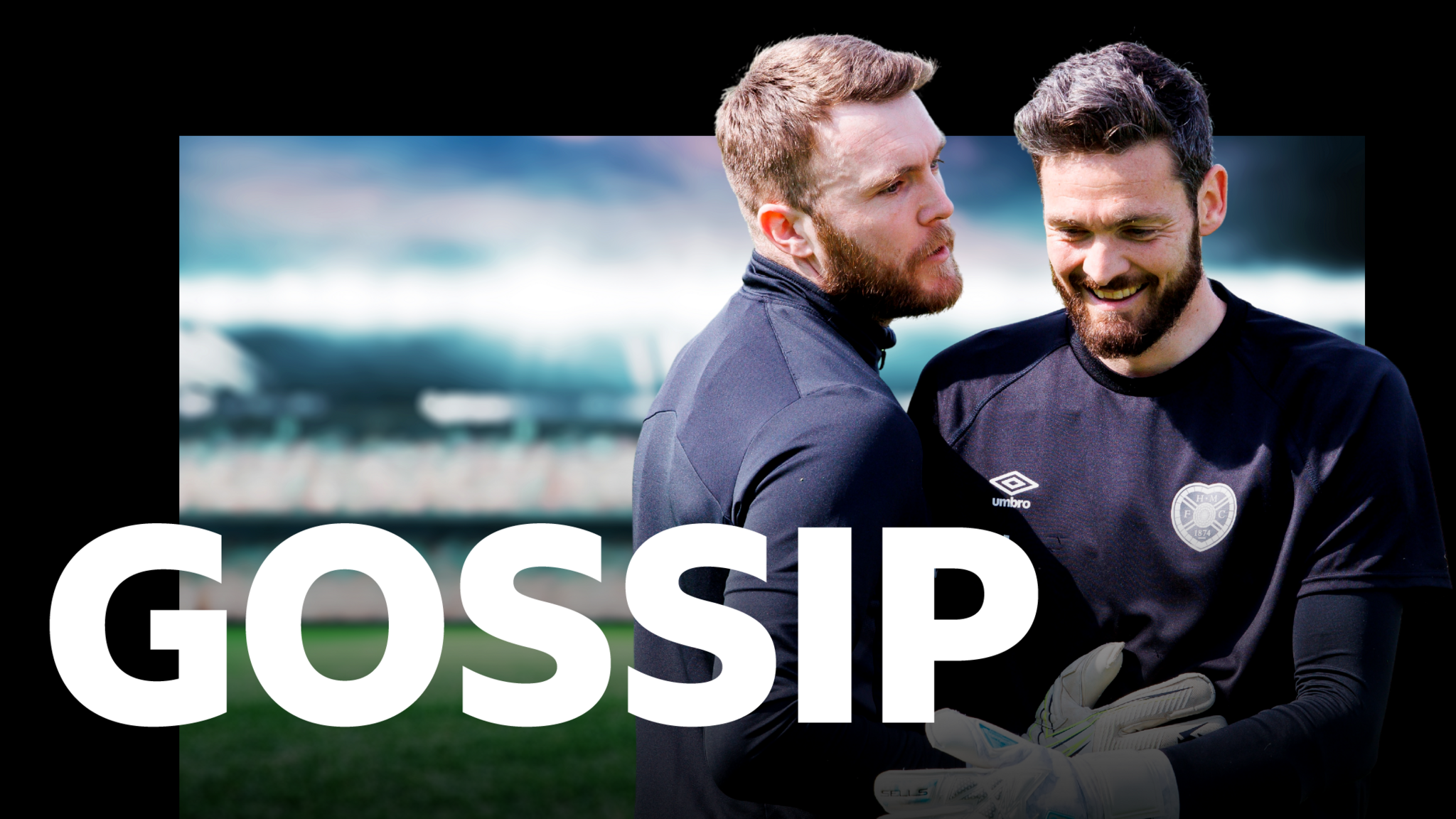 Hearts goalkeepers Zander Clark and Craig Gordon