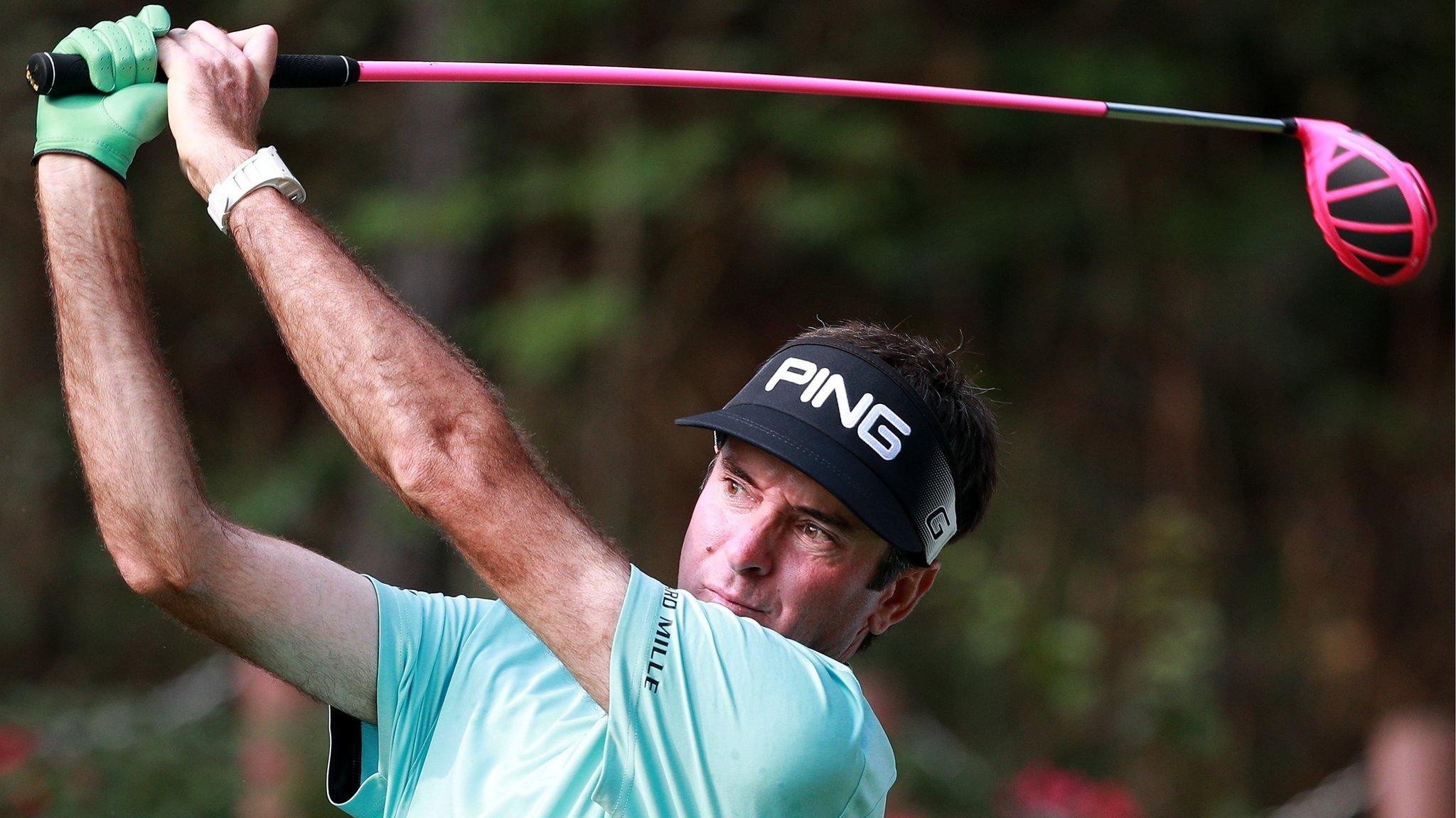 Bubba Watson in action at the Shenzhen International in China